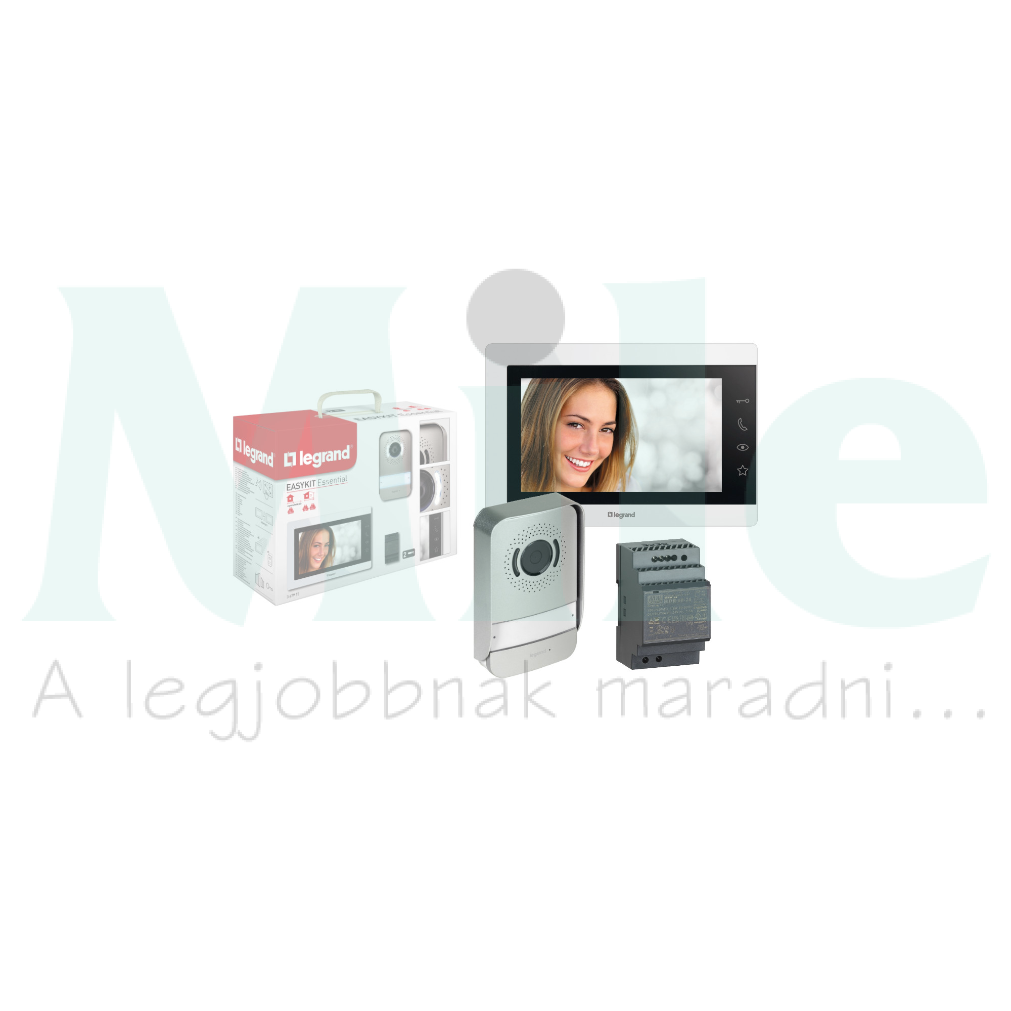 Kaputelefon készlet 1lakás bővíthető színes video 2-erű 7