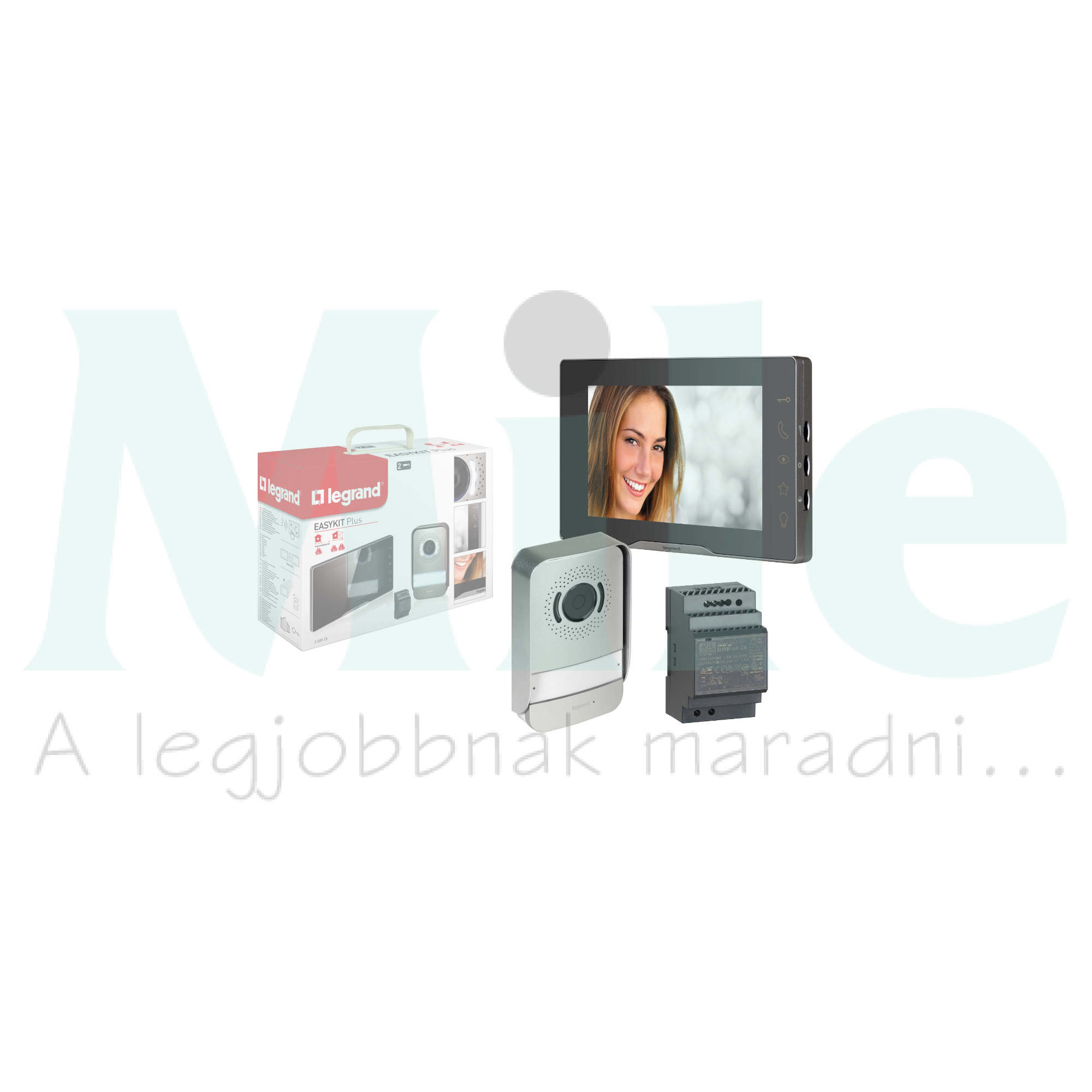 Kaputelefon készlet 1lakás bővíthető színes video 2-erű 7