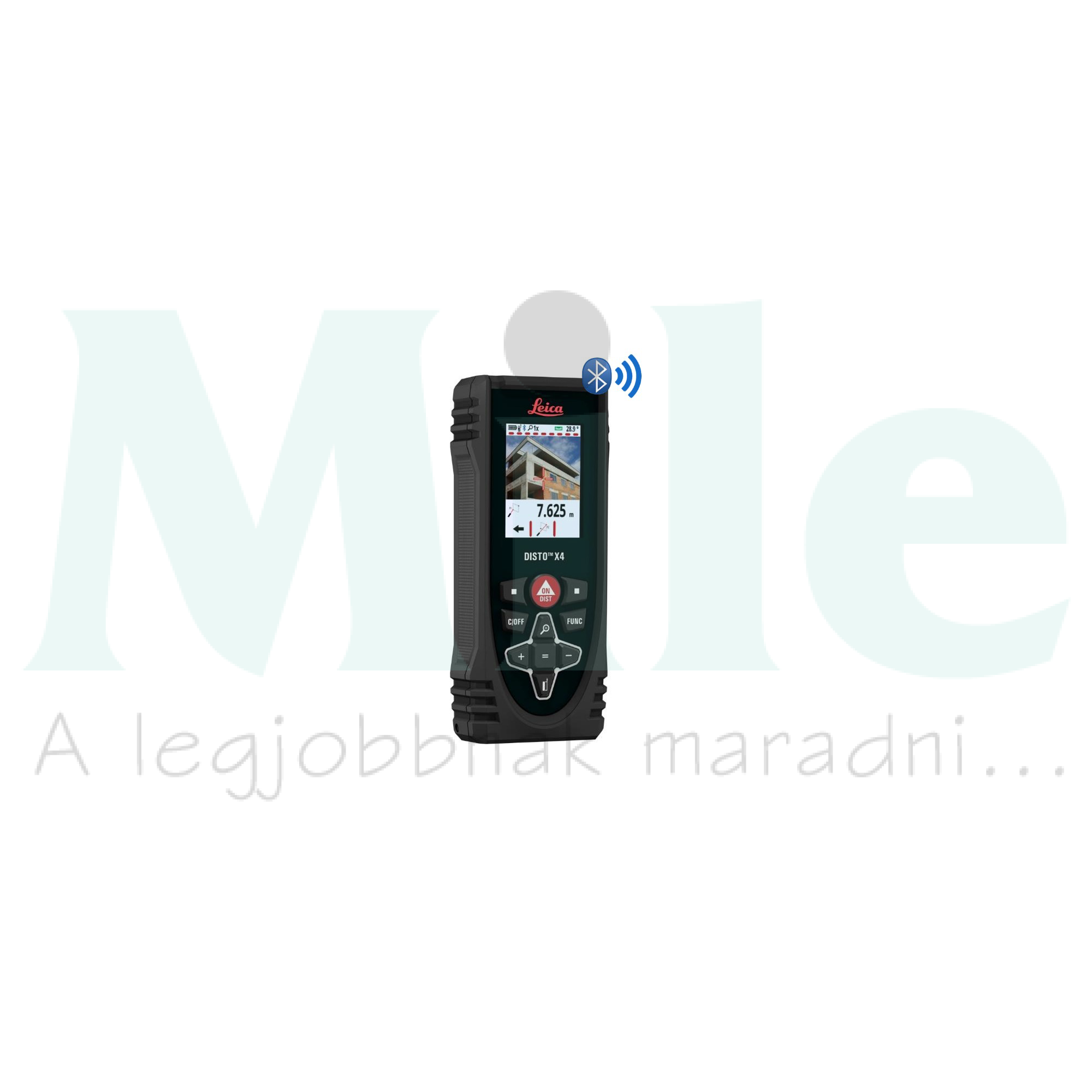 Lézer távolságmérő +2xAAelem +tok okos Bluetooth célkamerával IP65  Disto X4 Leica Geosystems