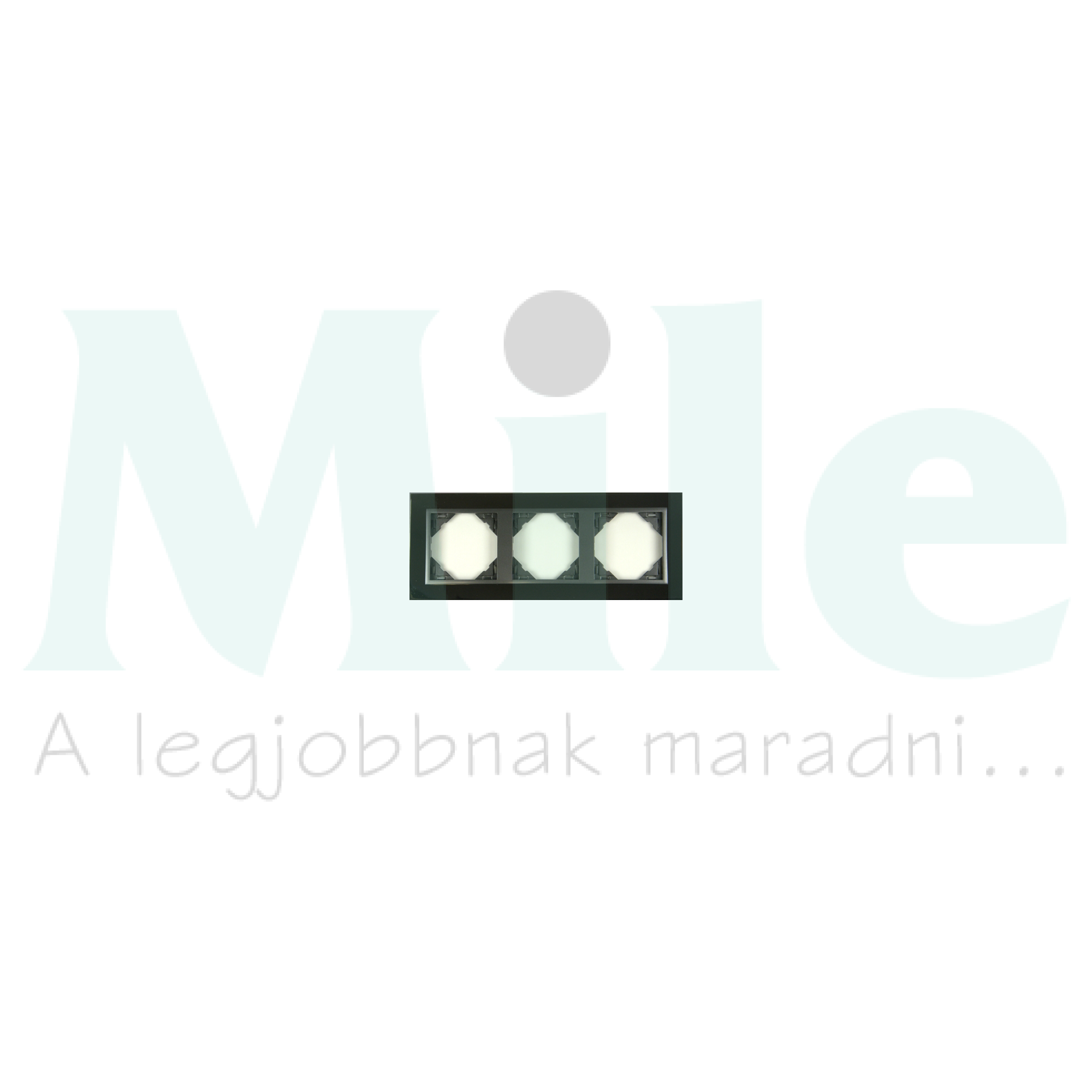 Logus90 keret nikkel/szürke 3-es vízszintes és függőleges fém METALLO Elko EP