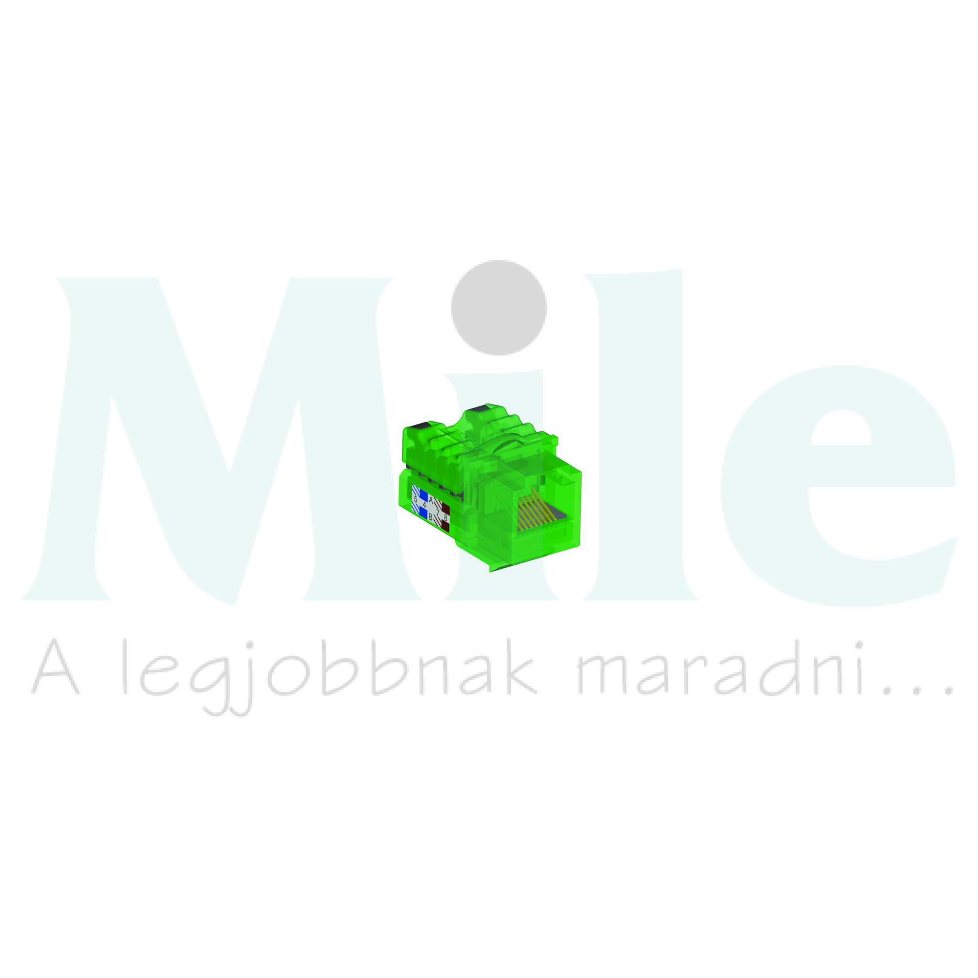 Logus90 adatcsatlakozó dugalj betét UTP RJ45 8(8) Cat5 süllyesztett bepattintás Elko EP