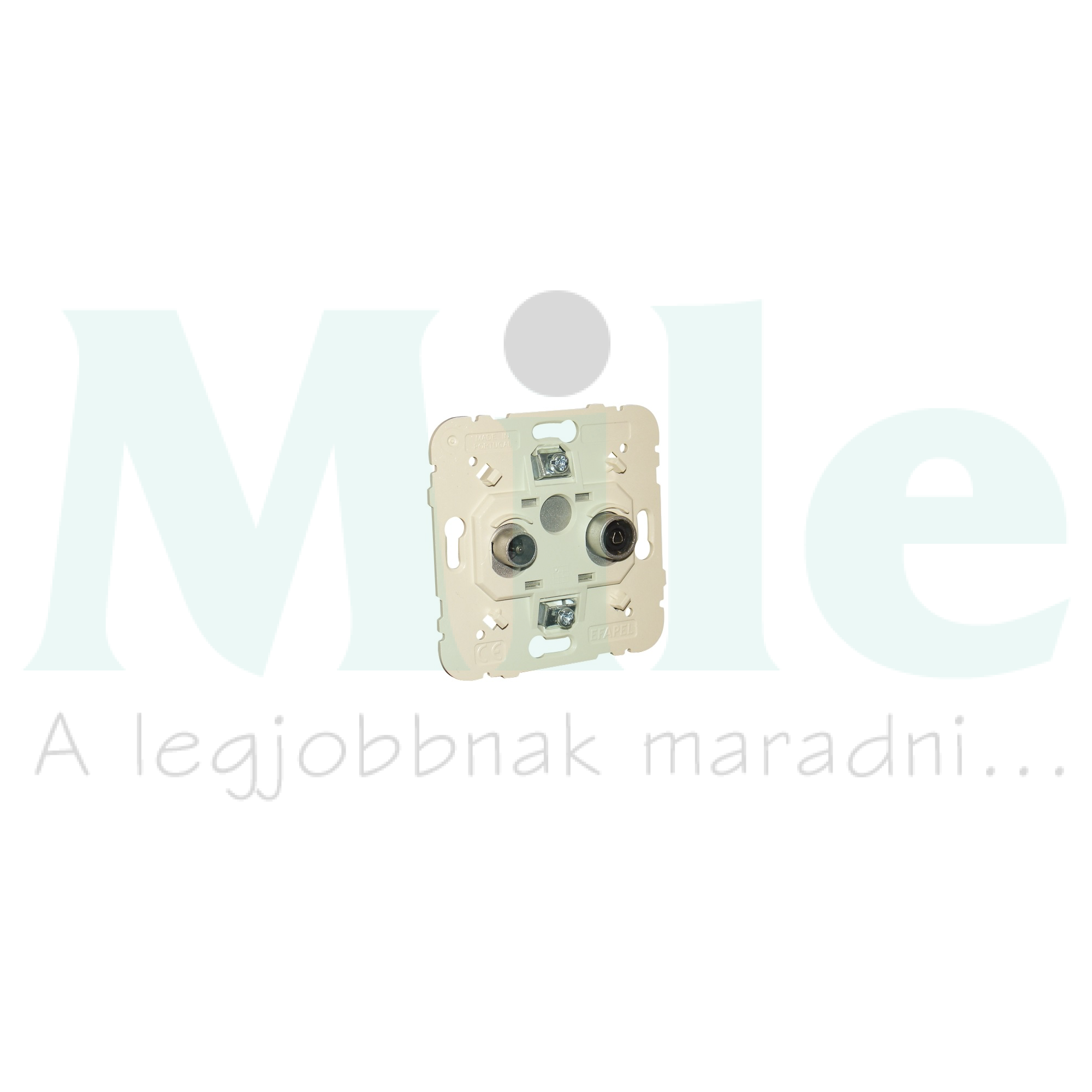 Logus90 antenna aljzat TV-R csillagpontos süllyesztett 2x végzáró 7dB/860MHz Elko EP