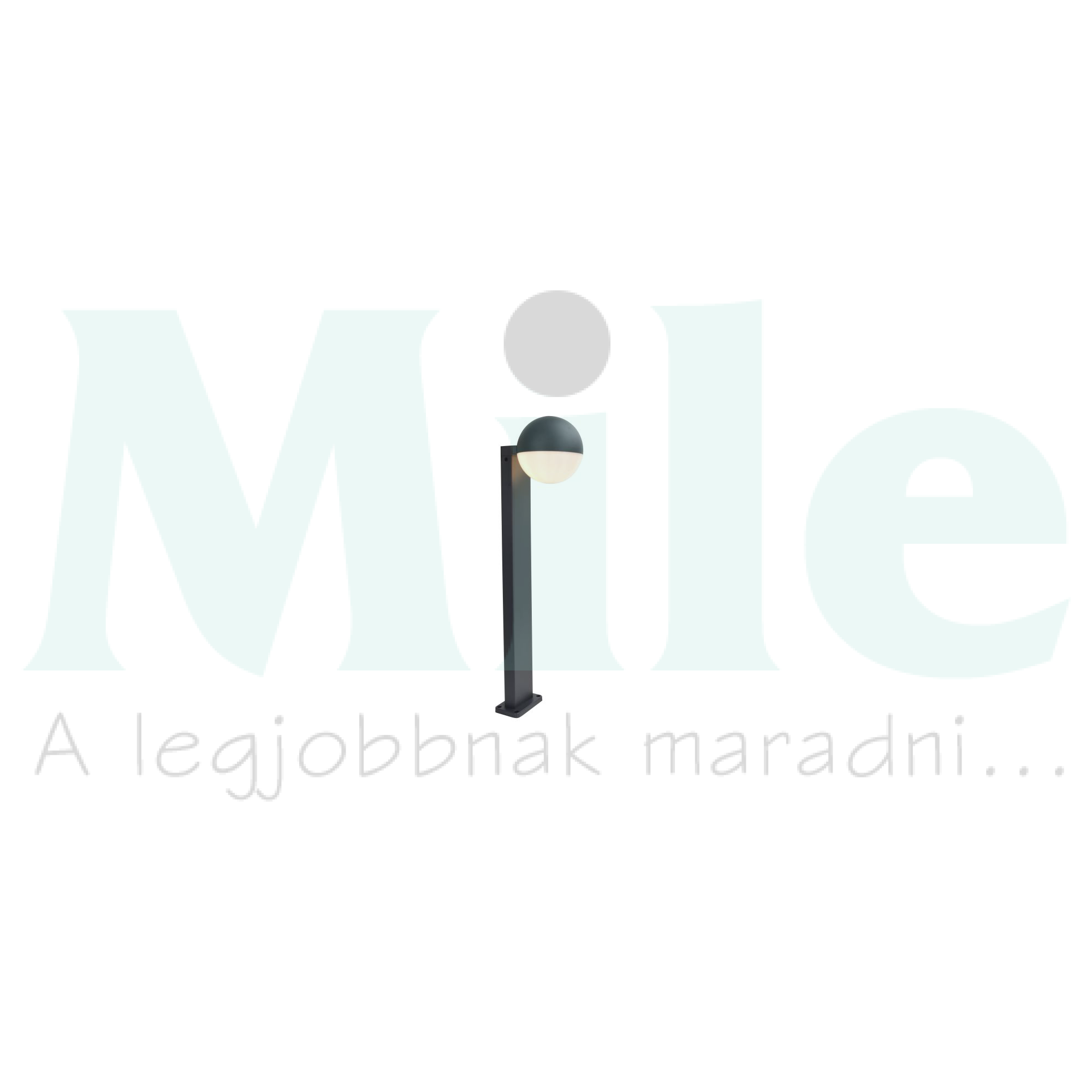 LUTEC 7138001118 LOOMA kültéri ÁLLÓ 1*E27 fekete/opál félgömb IP54