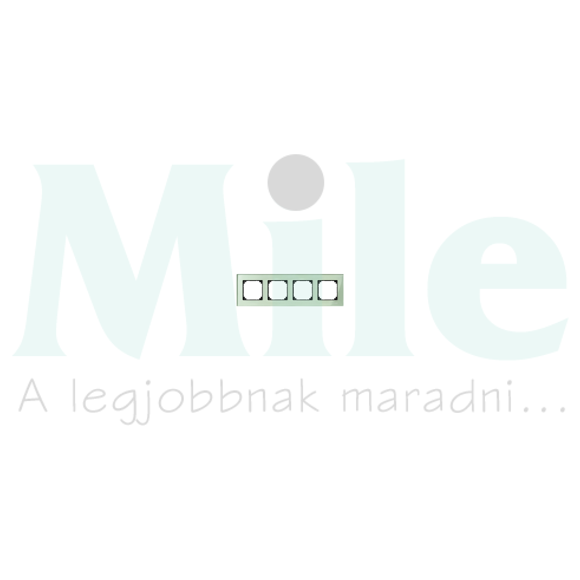 MERTEN M-Plan négyes keret, smaragdzöld (üveg)