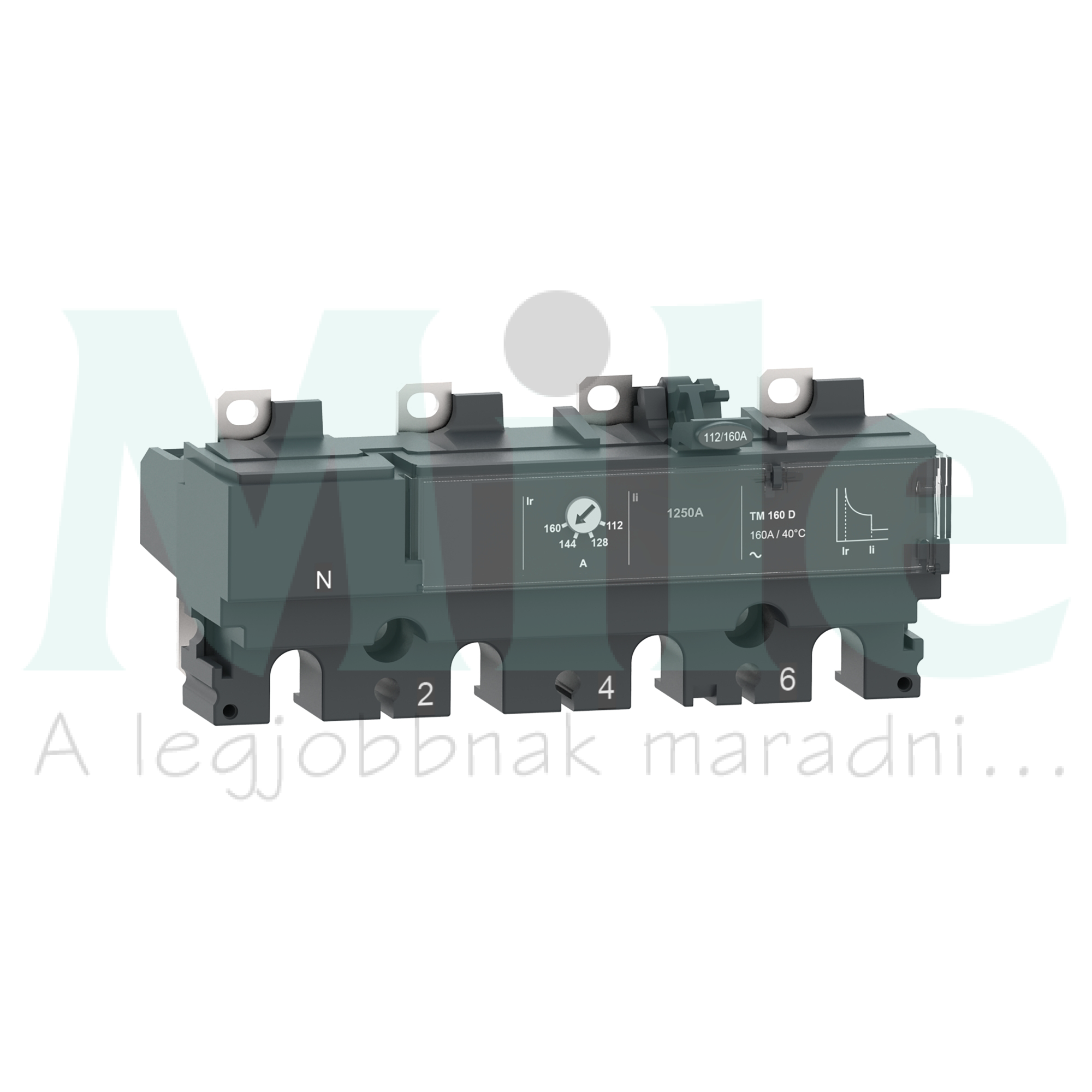 Megszakító kioldóblokk energiaelosztó NSX100-250-hez 4P 112-160A-hő ÚjGen TM160D 4P3D Schneider
