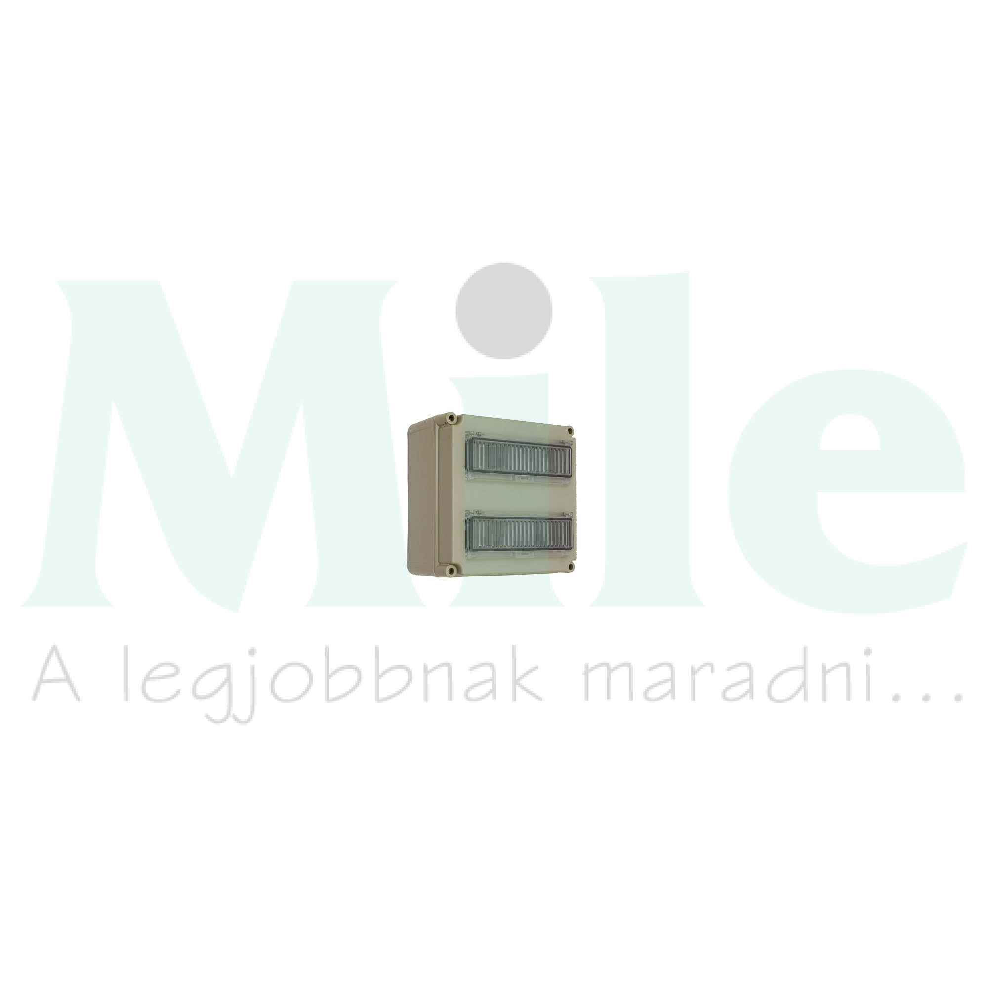 Mért oldali készülékszekrény csoportos mérőhöz 2x12modul +PE/N PVT 3030 ÁK 2x12 Csatári Plast