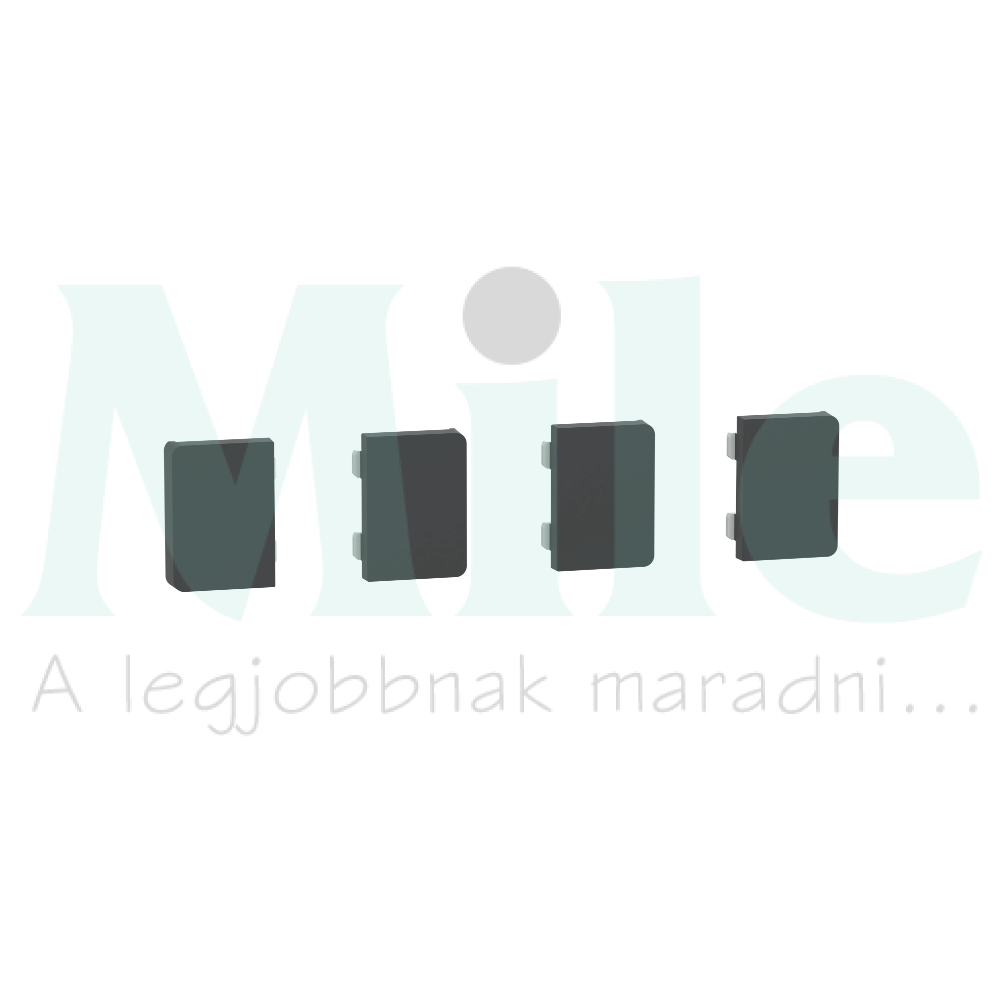 Merten-SD KNX gomblap 4pár=8gomb PB Flex antracit MTN6194-hez Schneider