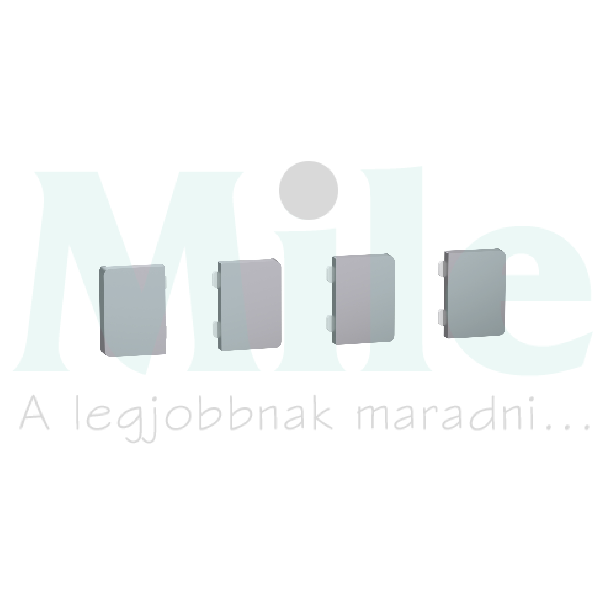 Merten-SD KNX gomblap 4pár=8gomb PB Flex nemesacél MTN6194-hez Schneider