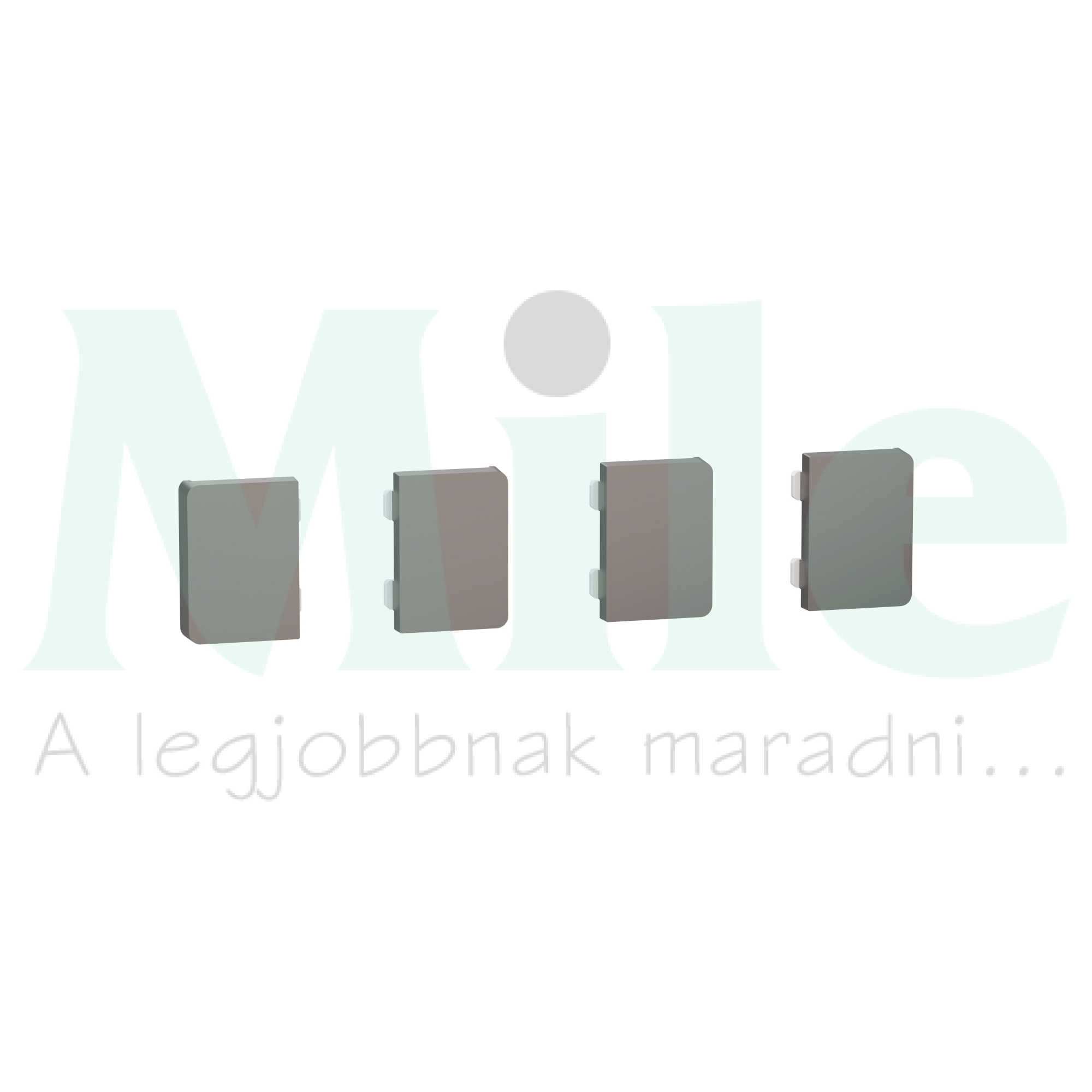 Merten-SD KNX gomblap 4pár=8gomb PB Flex nikkel MTN6194-hez Schneider