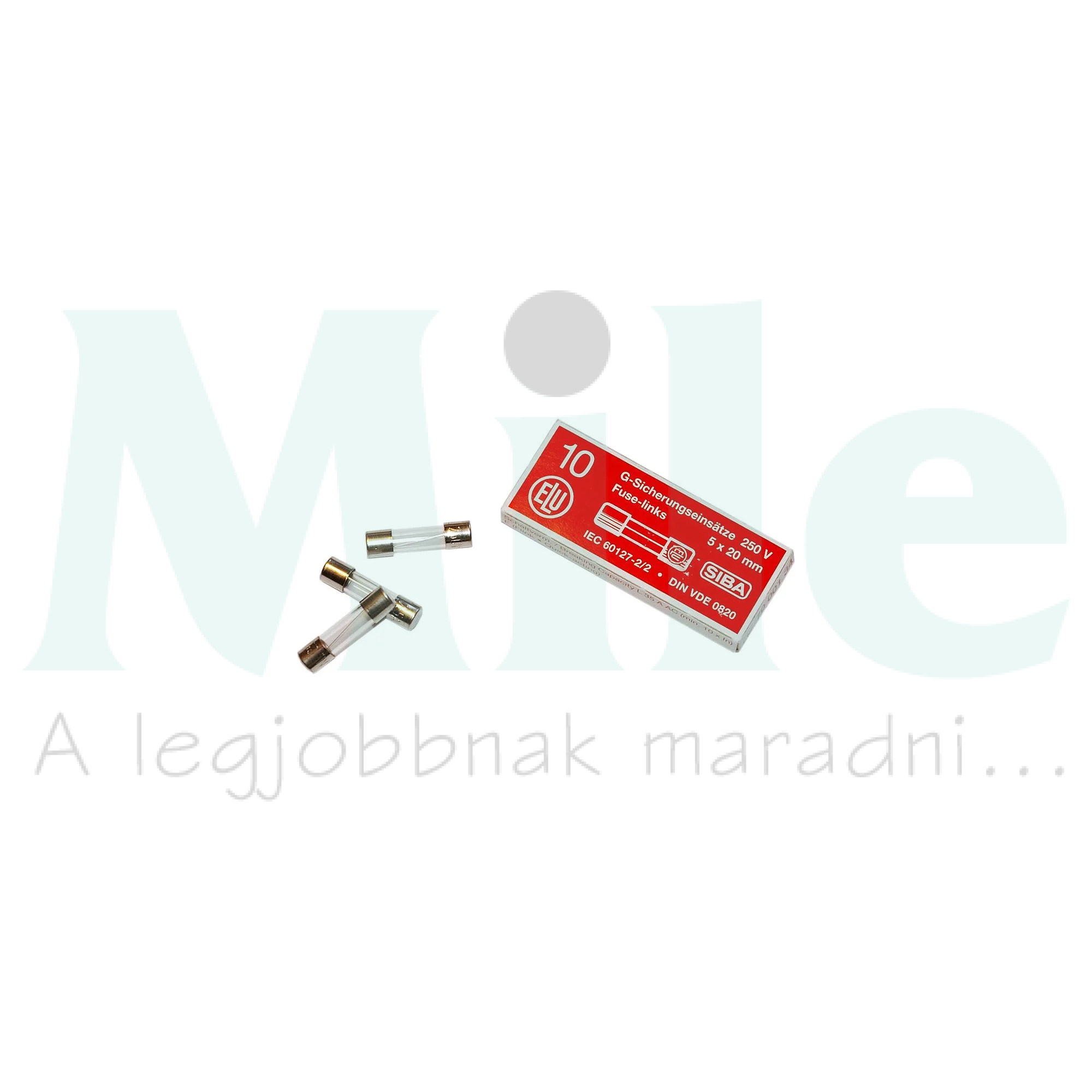Miniatűr biztosítóbetét üvegcsöves 8A gyors (F)-jelleg 5x20mm 250V SIBA