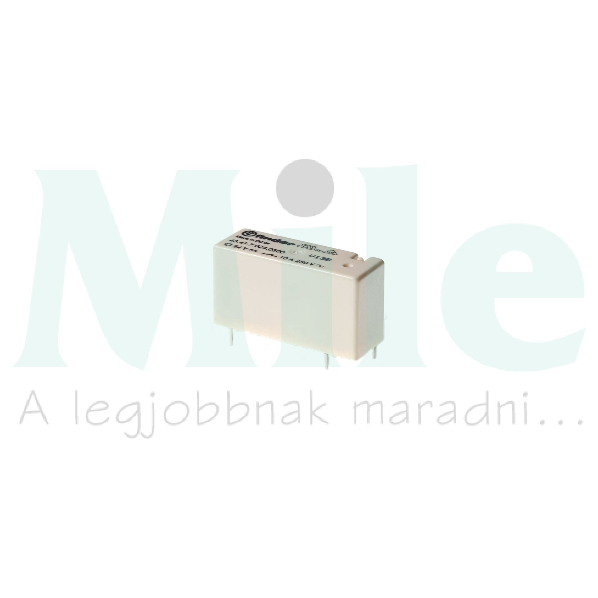 Miniatűr relé érzékeny 10A 1-v NYÁK 12VDC monostabil IP40 43.41.7.012.0000 FINDER