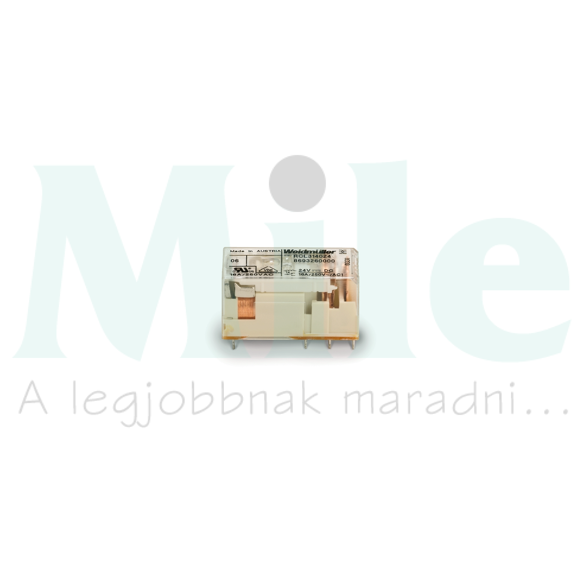 Miniatűr relé modulba 16A 1-v dugaszolós 22.8-31.2VDC monostabil IP20 RCL314024 Weidmüller