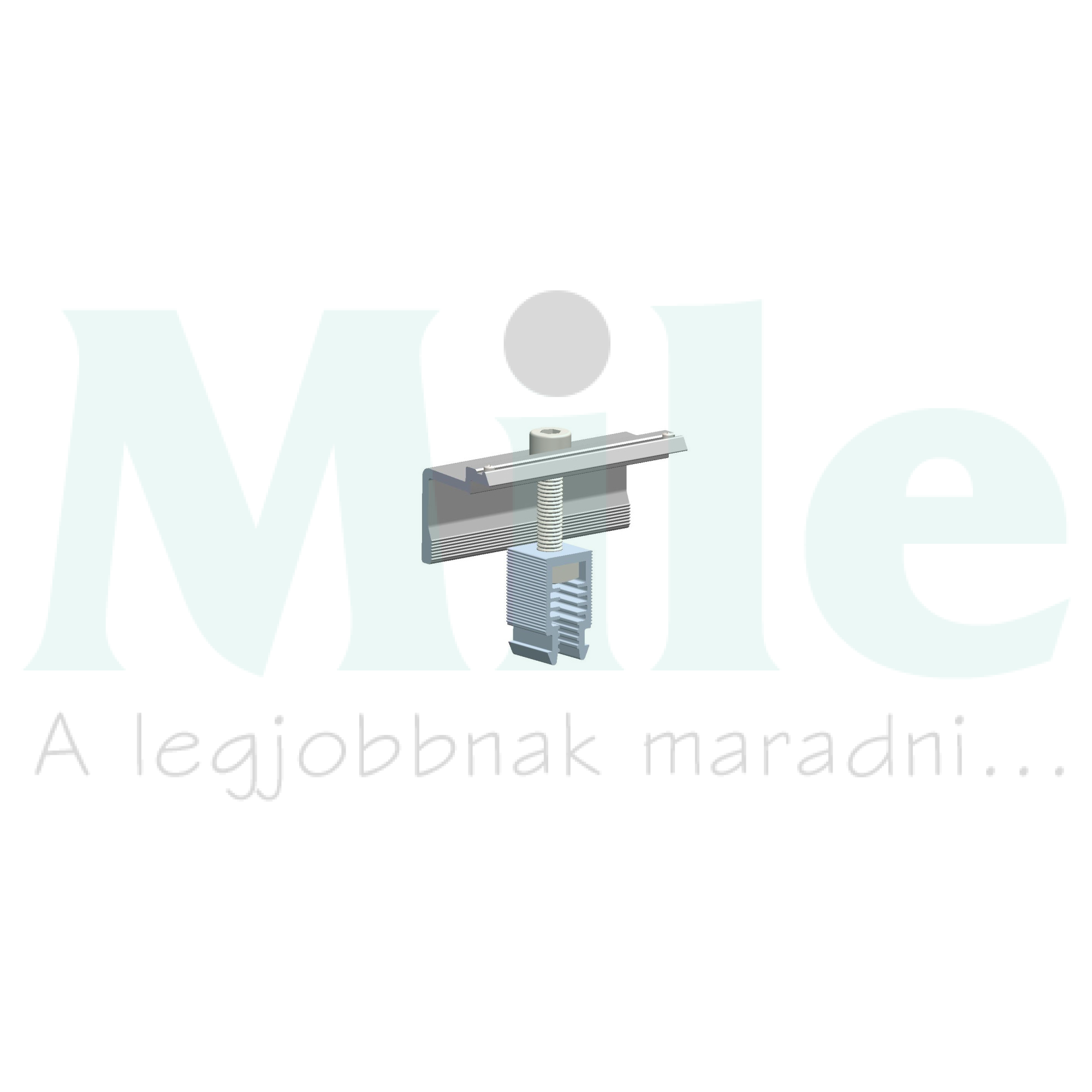 Modulrögzítő bilincs napelemhez szélső 30-46mm modulvastasgságra L80mm Metal CLE10+ AEROCOMPACT