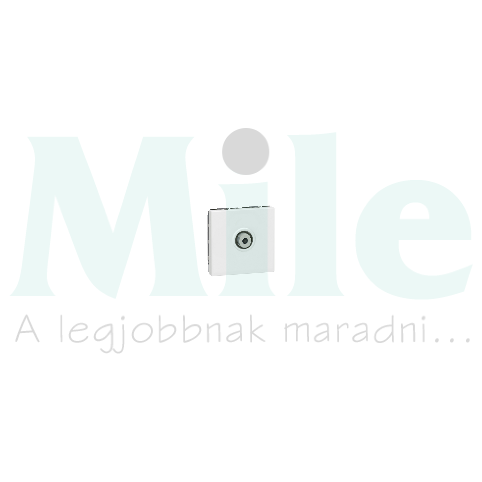 Mosaic antenna aljzat modul F TV süllyesztett fehér 1-kimenet végzáró 1dB/860MHz LEGRAND