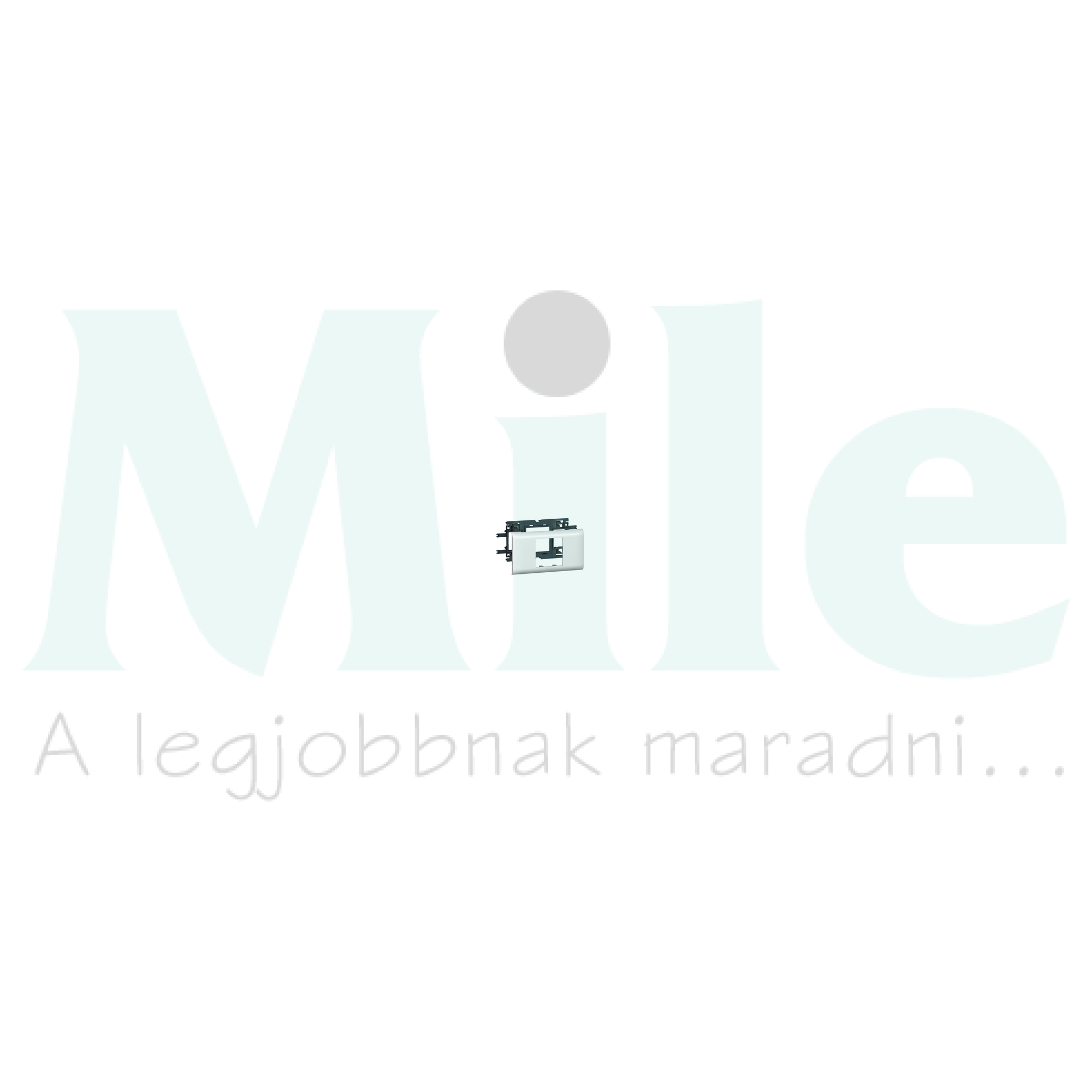 Mosaic csatorna-szerelvénykeret 65mm-fedélhez 2-egység kezeletlen műanyag fényesfehér DLP LEGRAND