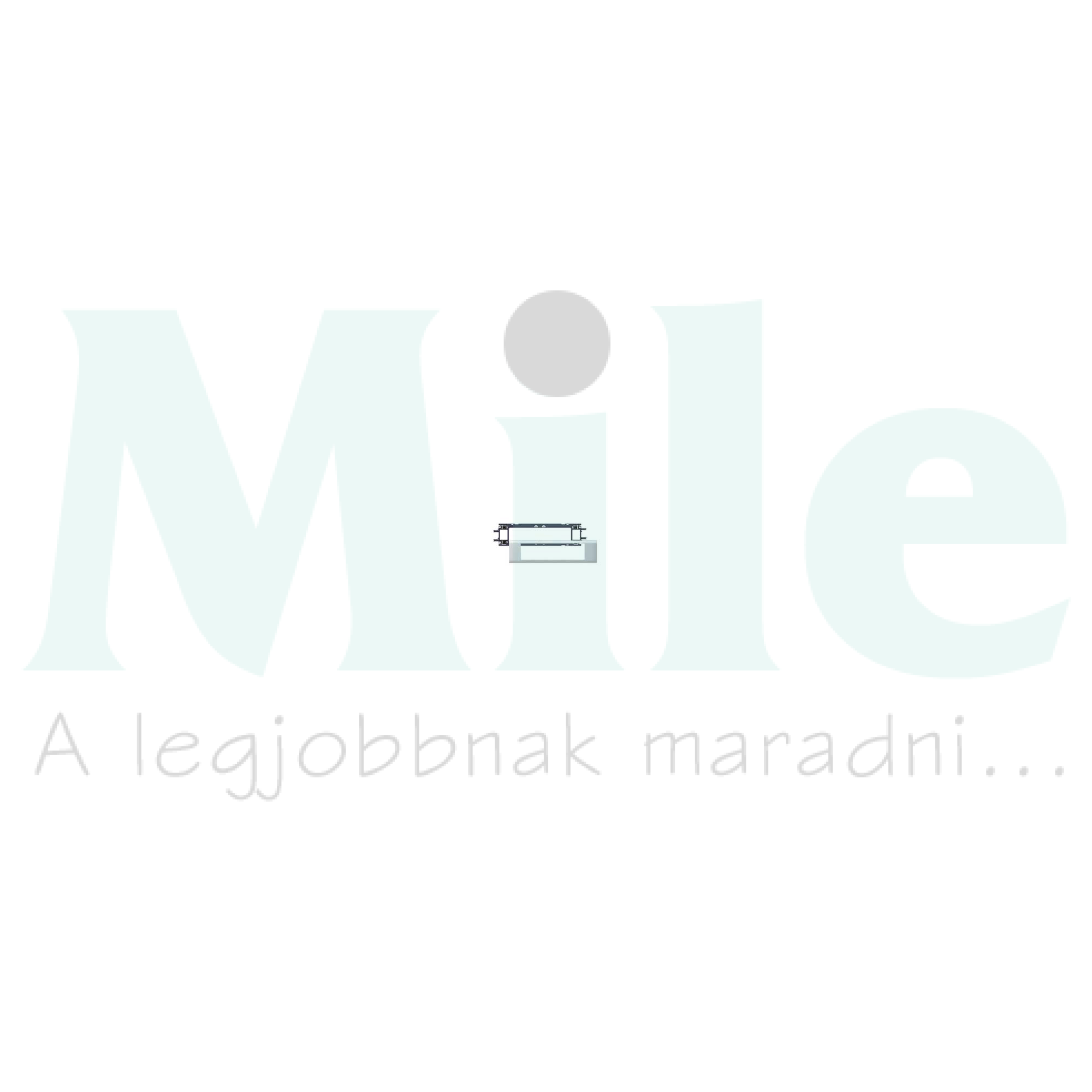 Mosaic csatorna-szerelvénykeret 65mm-fedélhez 8-egység kezeletlen műanyag DLP alu LEGRAND