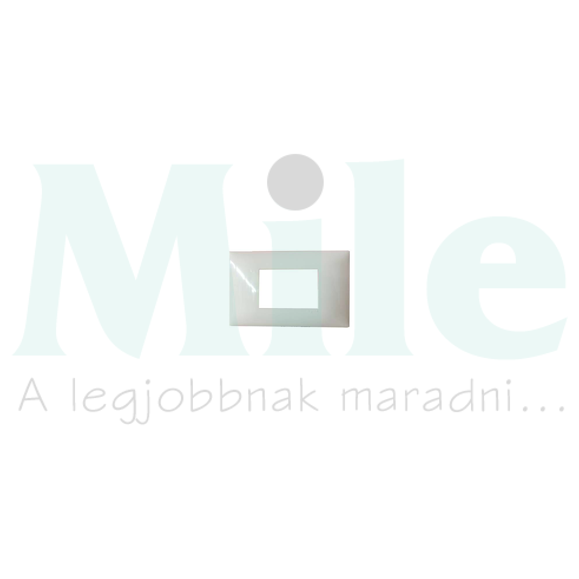 Mosaic csatorna-szerelvénykeret 85mm-fedélhez 3-egység kezeletlen műanyag fényesfehér DLP LEGRAND