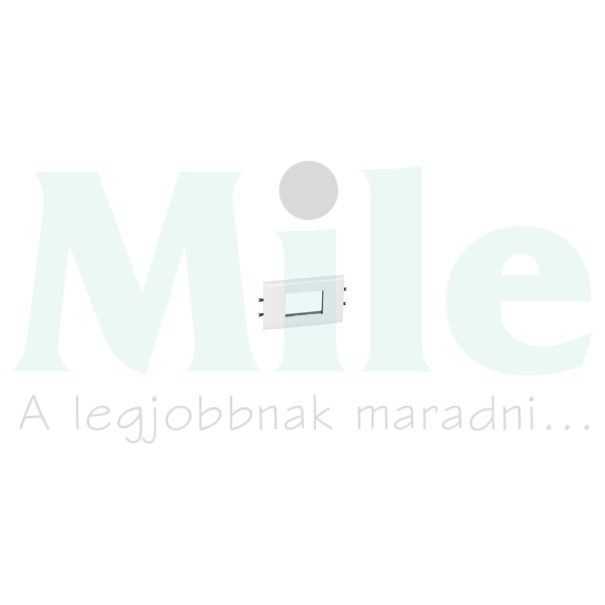 Mosaic csatorna-szerelvénykeret 85mm-fedélhez 3-egység kezeletlen műanyag fényesfehér DLP LEGRAND