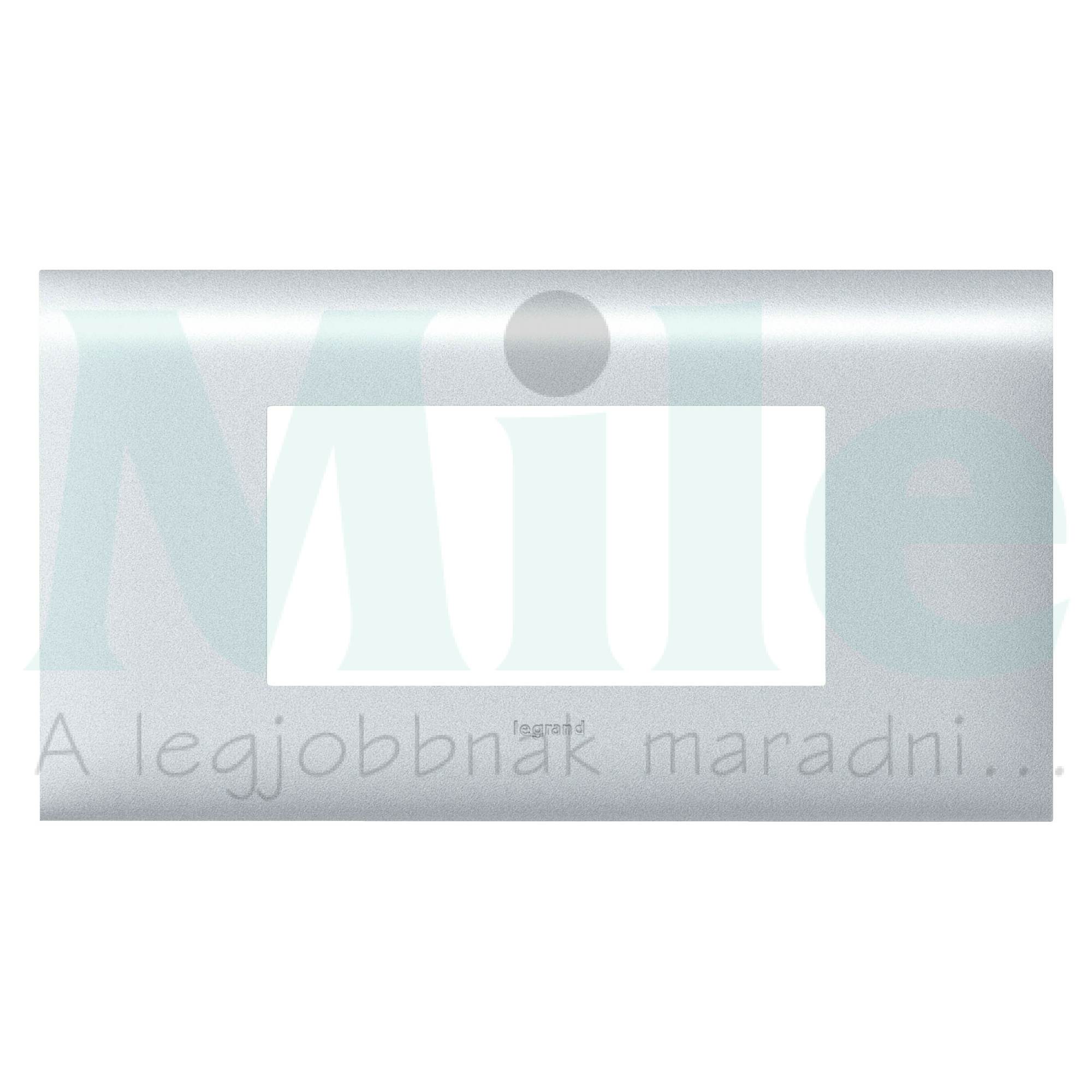 Mosaic csatorna-szerelvénykeret 85mm-fedélhez 4-egység kezeletlen műanyag DLP alu LEGRAND