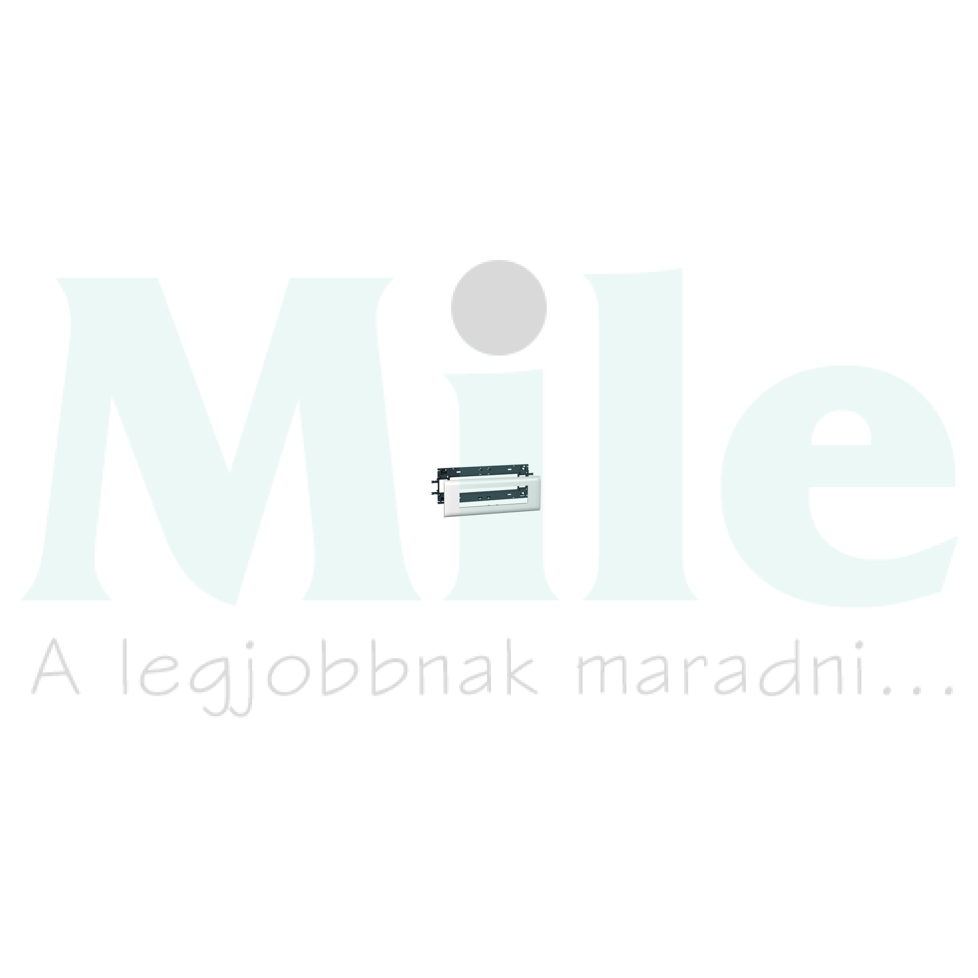 Mosaic csatorna-szerelvénykeret 85mm-fedélhez 8-egység kezeletlen műanyag fényesfehér DLP LEGRAND