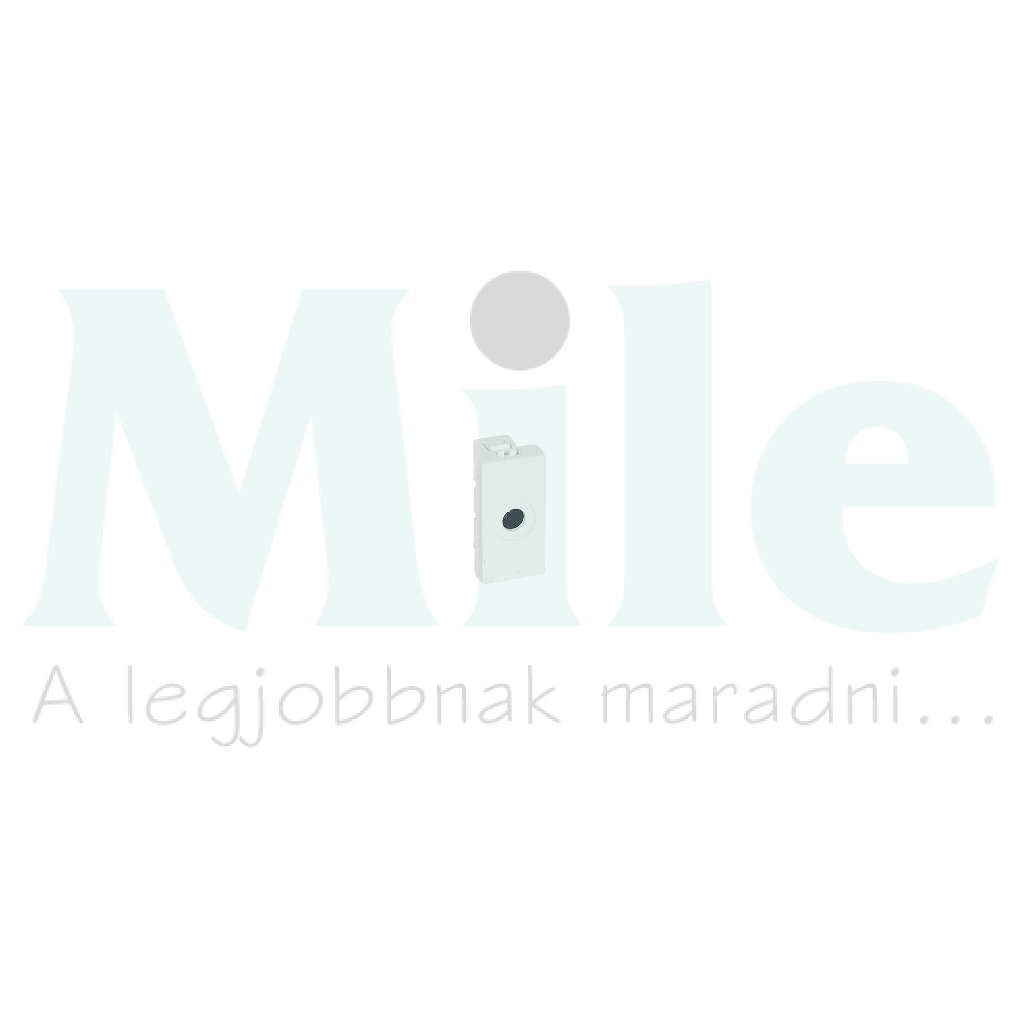 Mosaic kábelkivezető 1M süllyesztett kapocs nélkül műanyag fehér LEGRAND