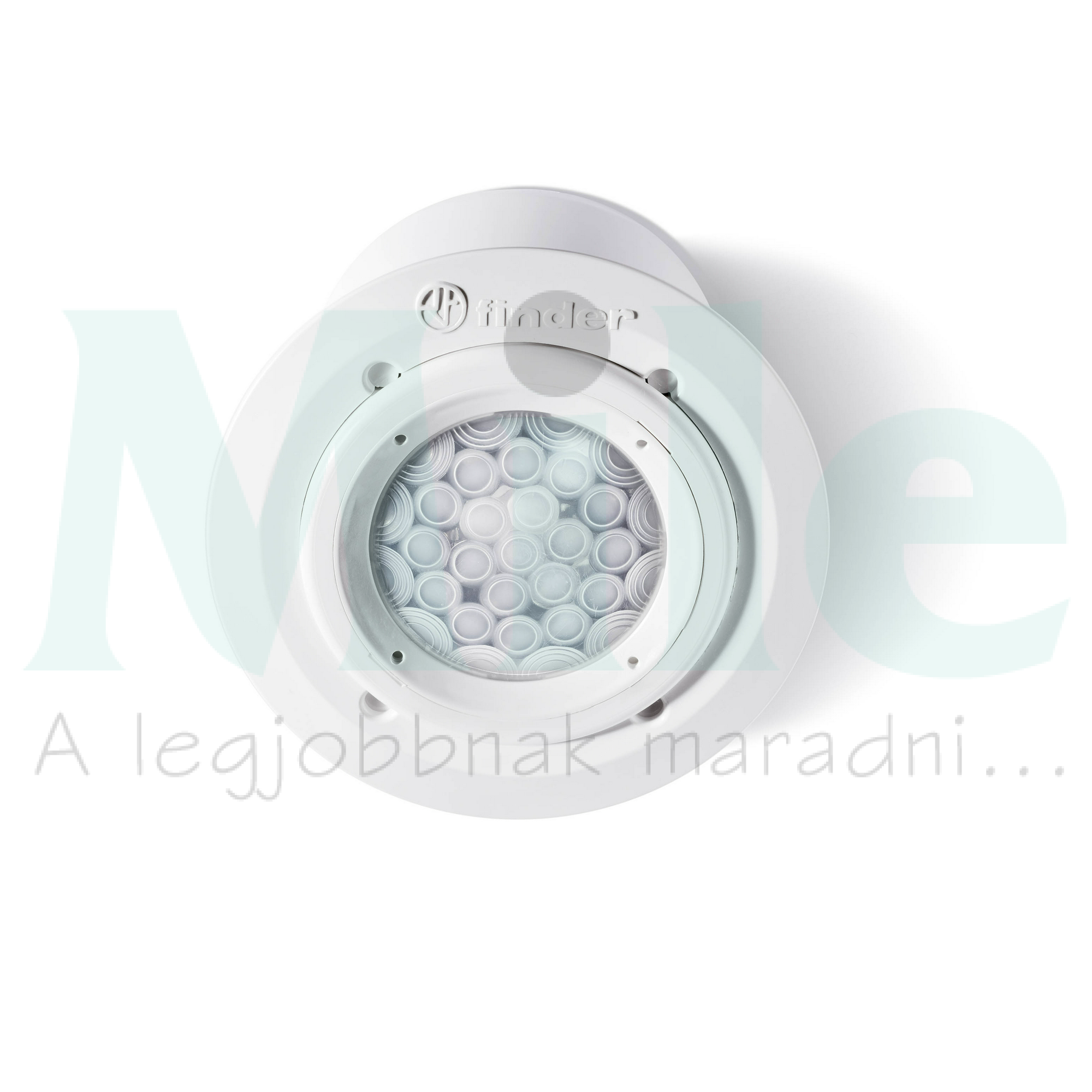 Mozgásérzékelő süllyesztett mennyezeti szereléshez beltérre, 1 záróérintkező 10 A, kimenet és bemenet egymástól galvanikusan elválasztott, tápfeszültség: 230 V AC 18.31.8.230.0300 FINDER