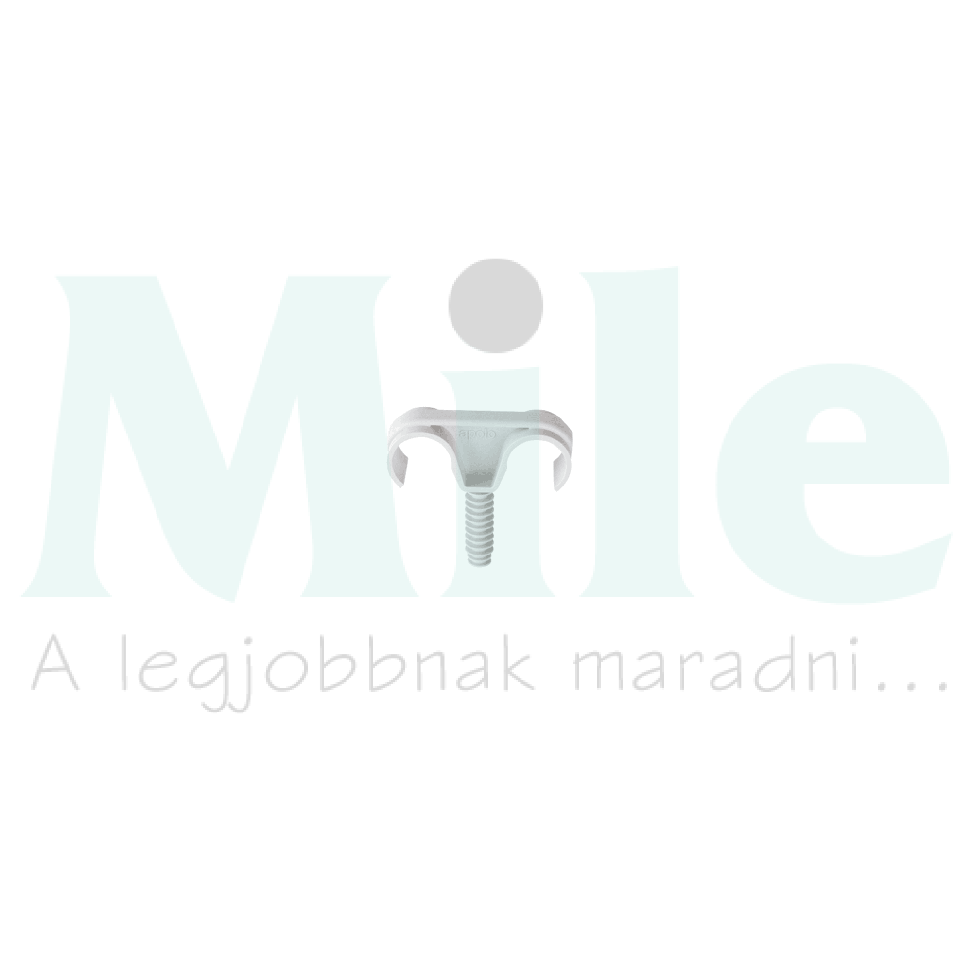 Csőbilincs kétkarú beütős 16-19mm-csőátmérőhöz műanyag 2-csőhöz szürke FTD Taclip CELO