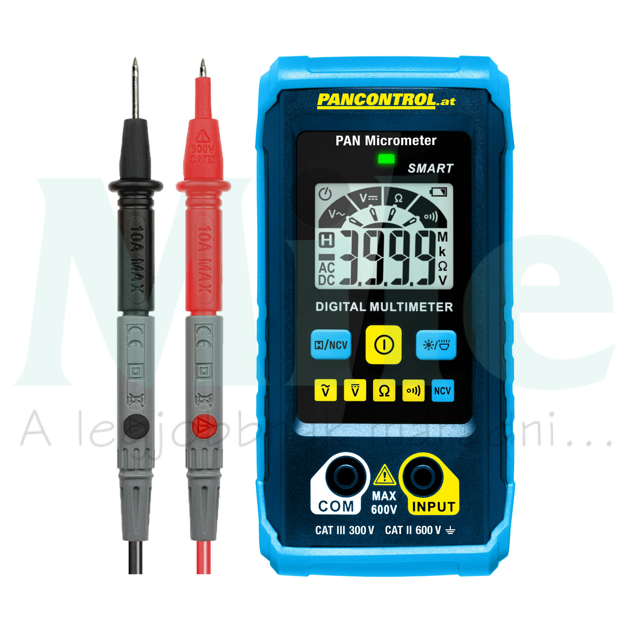 Multiméter V-A-Ohm digitális 300VDC 300VAC 0.2ADC 2MOhm Pancontrol