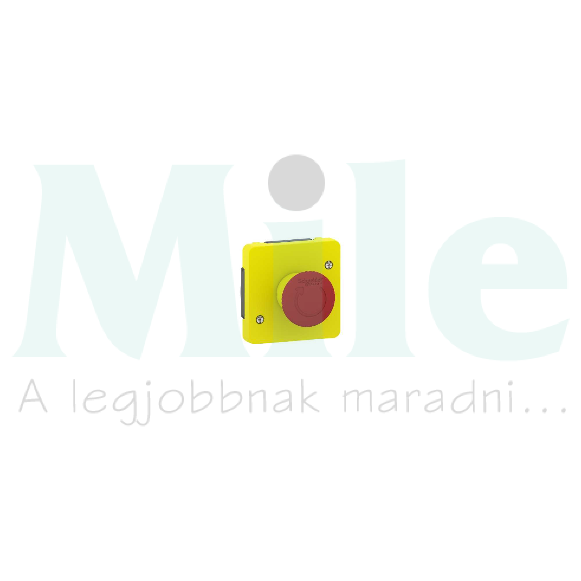 MurevaStyl vészgomba-nyomó komplett komplett falonkívüli csavaros IP55 Schneider