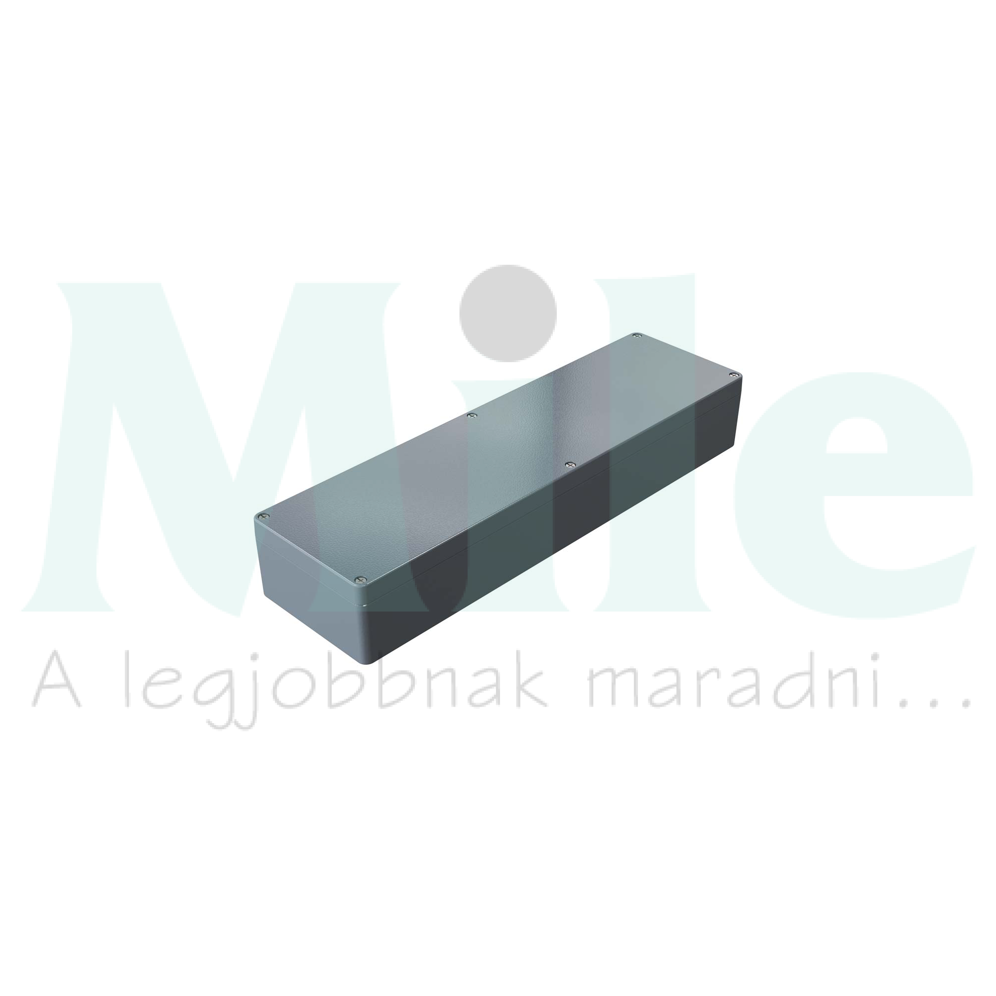 Műszerdoboz alumínium A138 160x560x91mm(MAxSZxMÉ) IP66 festett ezüstszürke (PR00100110130 szerlap nélkül) ROSE+BOPLA