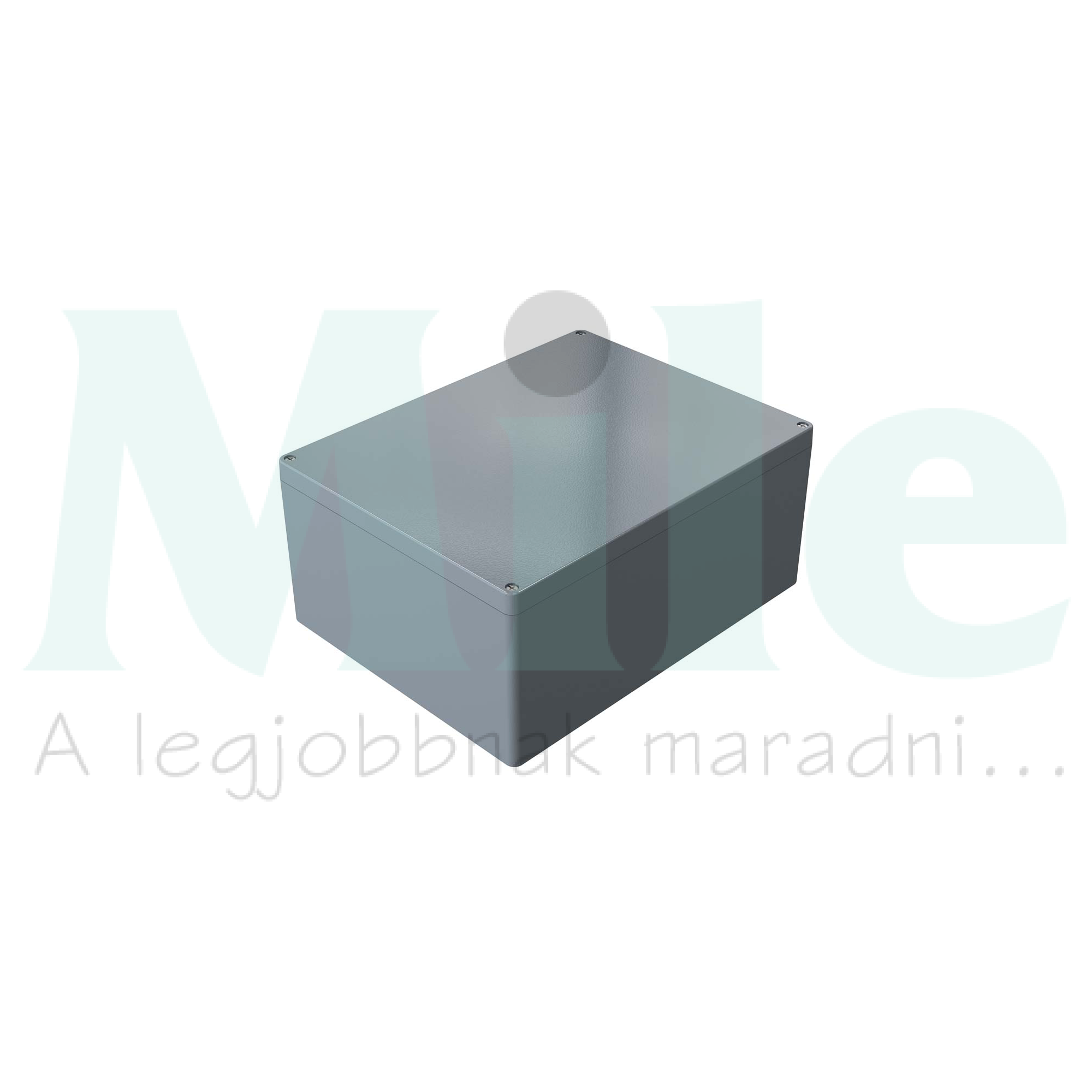 Műszerdoboz alumínium A185 313x404x181mm(MAxSZxMÉ) IP66 festett ezüstszürke (szerlap nélkül) ROSE+BOPLA