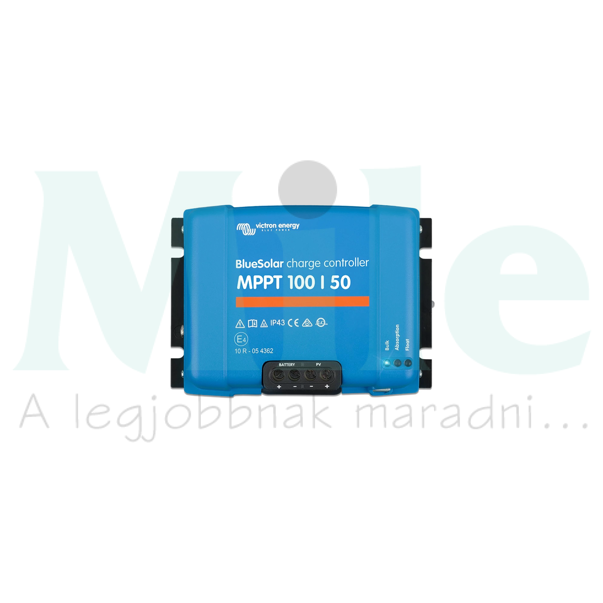 Napelem töltésvezérlő 12/24V akkuhoz 60Amax. 50Amax. IP43 RS232/USB MPPT Victron Energy