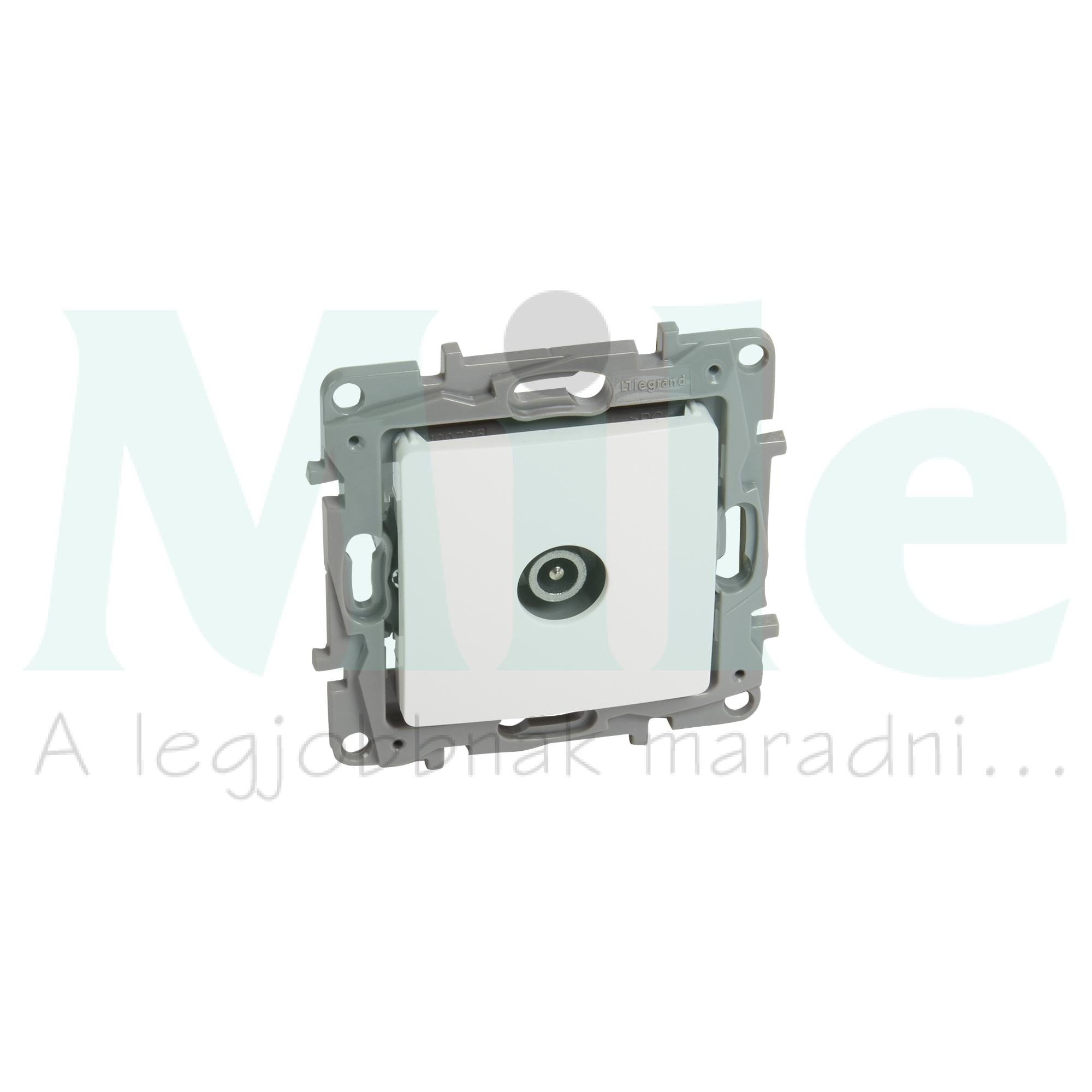 Niloé antenna aljzat TV körmös süllyesztett fehér 1-kimenet MM-végzáró 10dB/860MHz LEGRAND