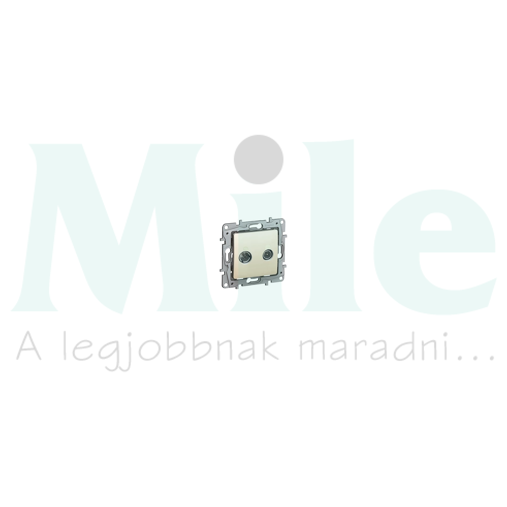 Niloé antenna aljzat TV-R süllyesztett bézs 2-kimenet átmenő 14dB/860MHz LEGRAND