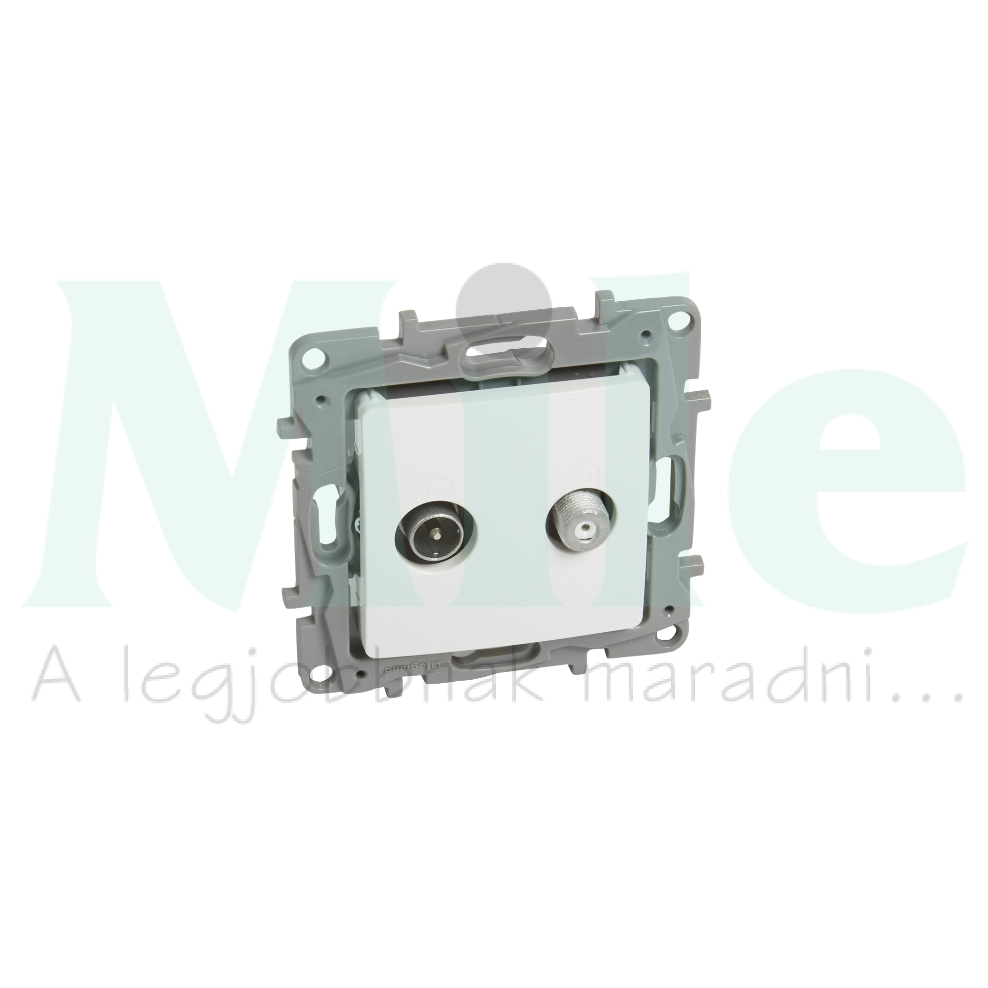 Niloé antenna aljzat TV-SAT csillagpontos süllyesztett fehér 2-kimenet végzáró 1dB/860MHz LEGRAND