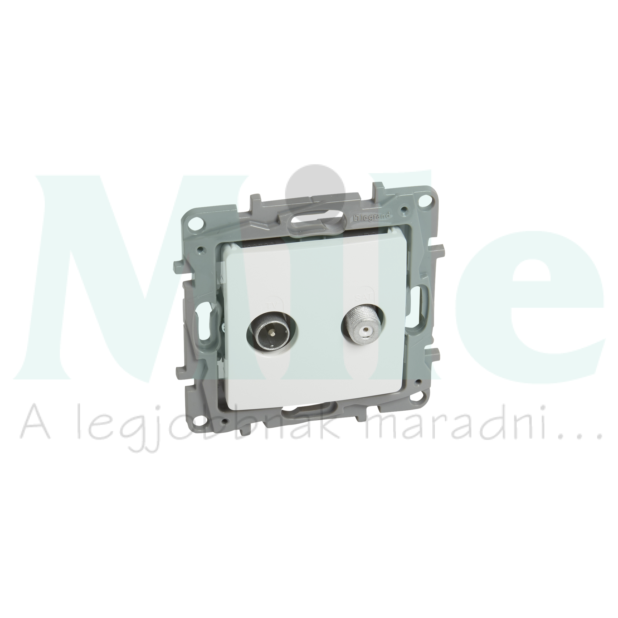 Niloé antenna aljzat TV-SAT süllyesztett fehér 2-kimenet végzáró 10dB/860MHz LEGRAND