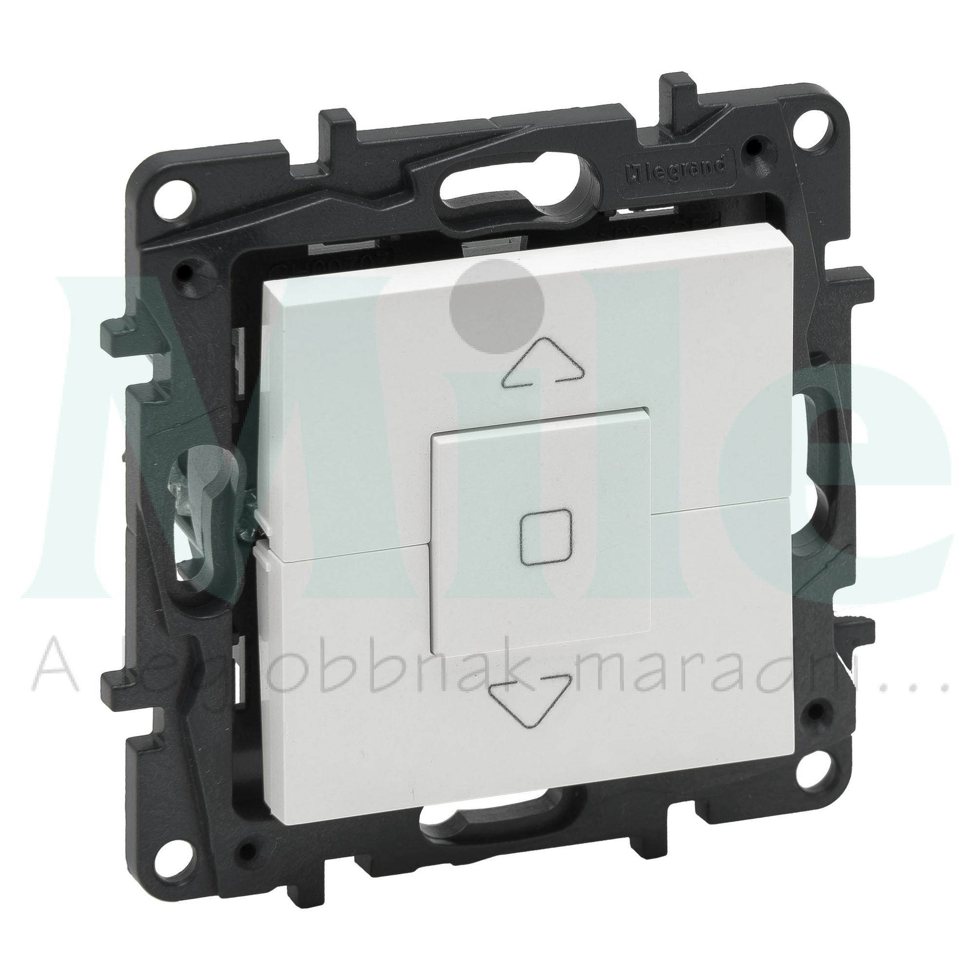 NiloéStep redőnymozgató 3állású 1P billentyűs fehér műanyag LEGRAND