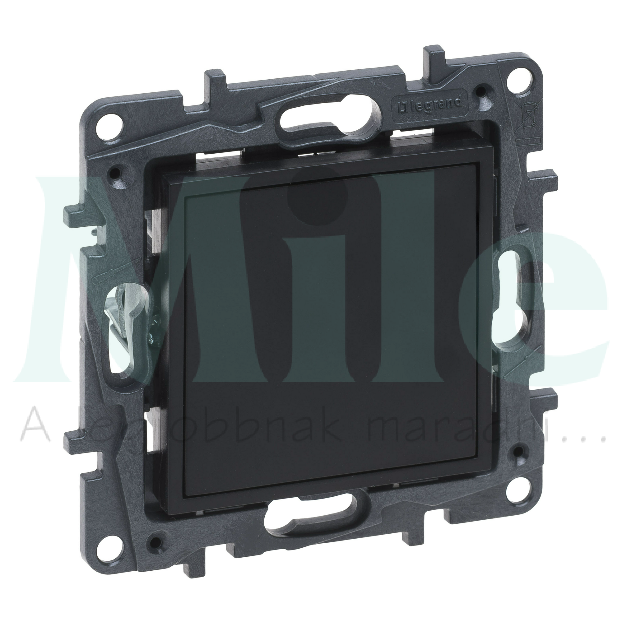 NiloéStep vakfedél műanyag négyzetes fekete LEGRAND