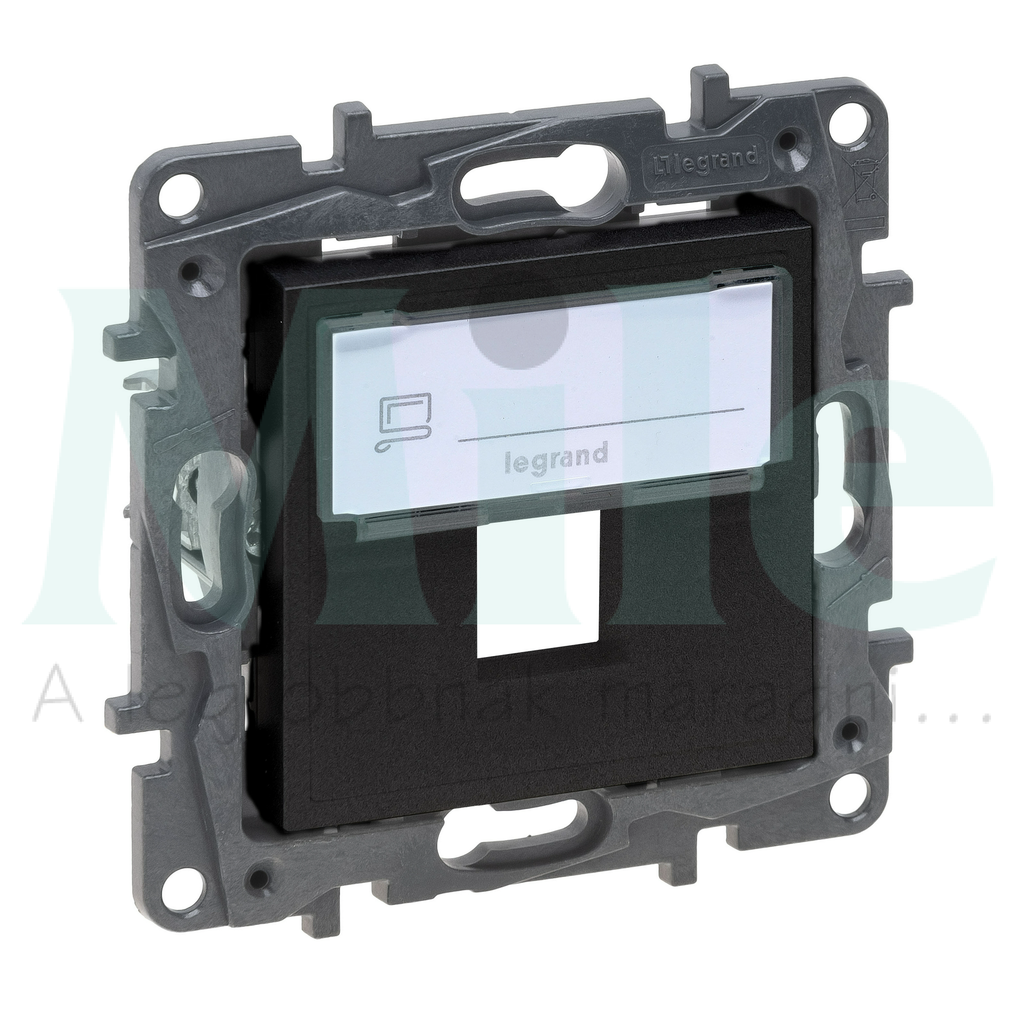 NiloéStep adapter Systmax-betéthez fekete LEGRAND