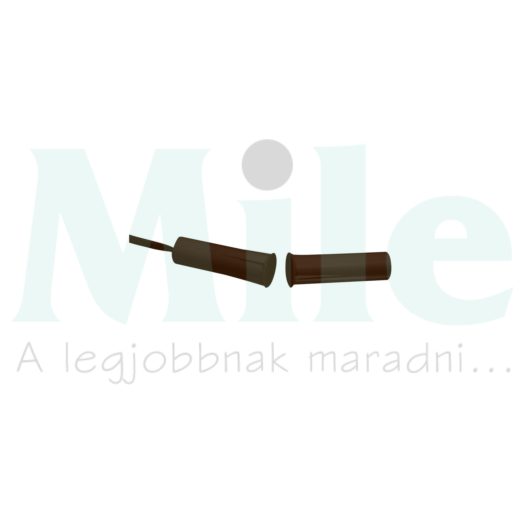 Nyitásérzékelő (reed-relé) 2vez. befúrható 15mm kapcs.táv süllyesztett barna TANE ALARM