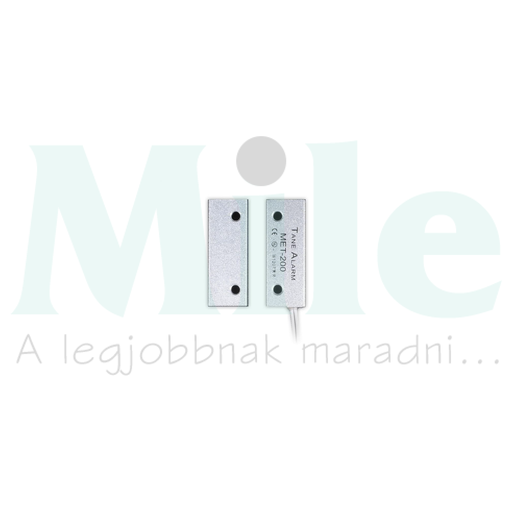 Nyitásérzékelő (reed-relé) 2vez. fémre oldal-kivezetés 38mm k.táv falonkívüli TANE ALARM