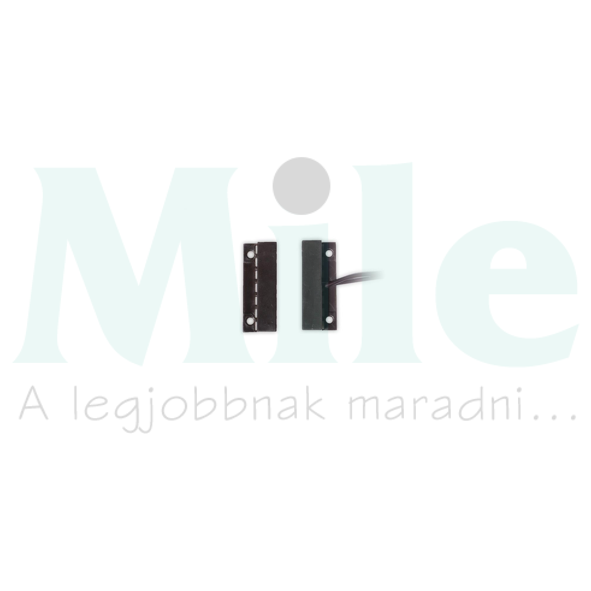 Nyitásérzékelő (reed-relé) 2vez. közép-kivezetés 21mm kapcs.táv falonkívüli barna TANE ALARM