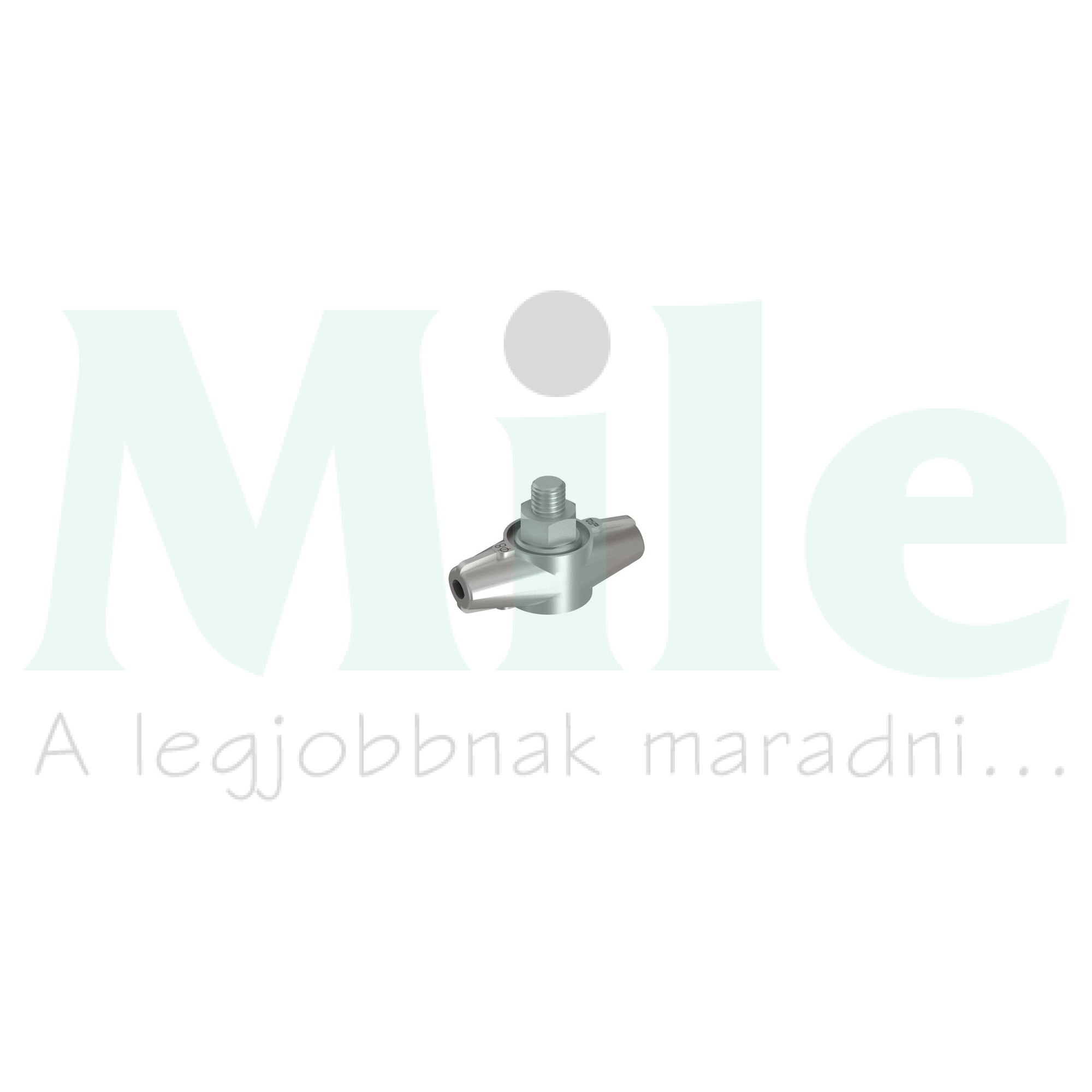 Összekötőkapocs ES Rd8 M10 acél-csavarral hüvelyes csatlakozó cink öntvény VI J.PRÖPSTER