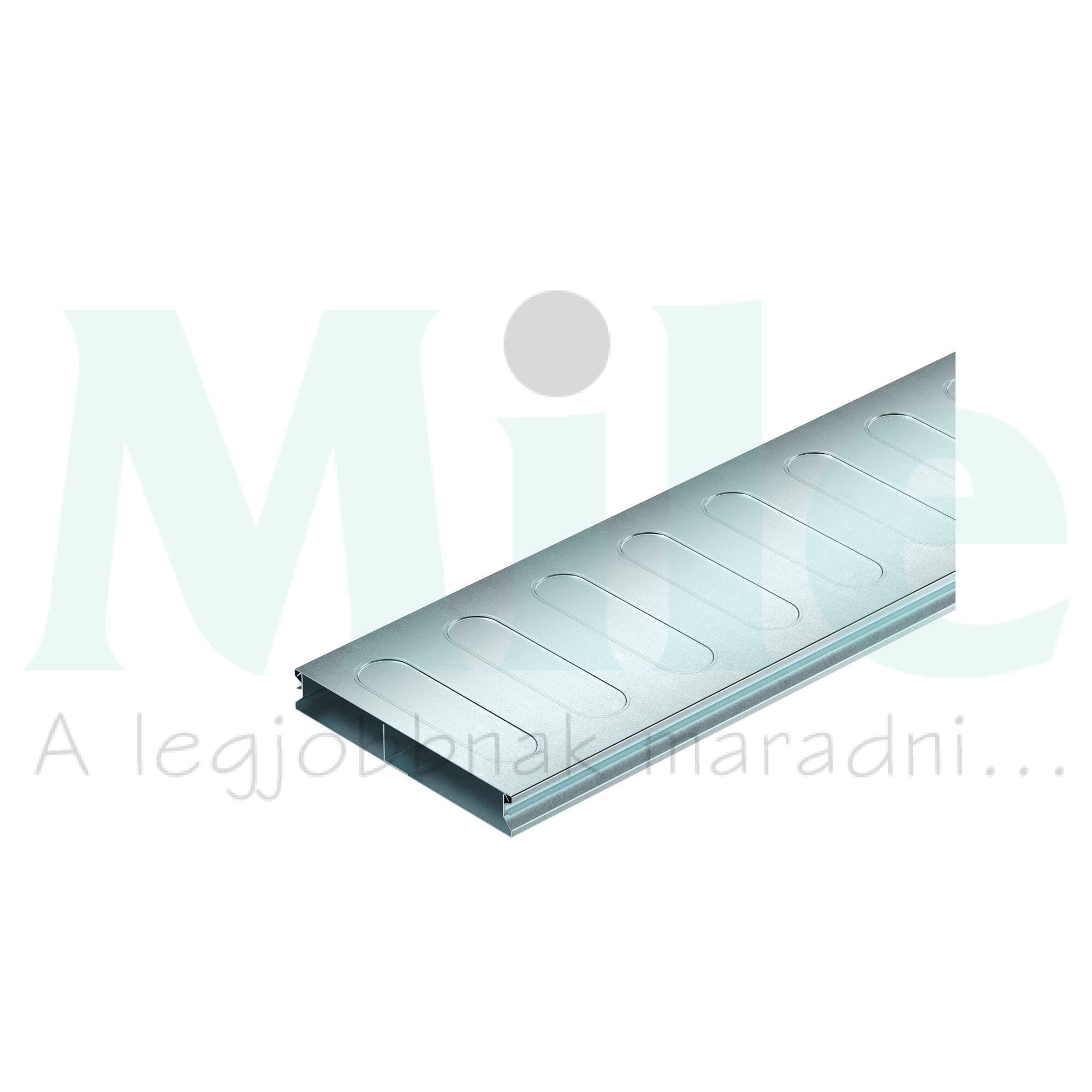 Padló alatti csatorna esztrich fedésű 4629mm2 190mm x 28mm x 2000mm 2-rekesz galvanizált acél S2 19028-2 OBO-BETTERMANN