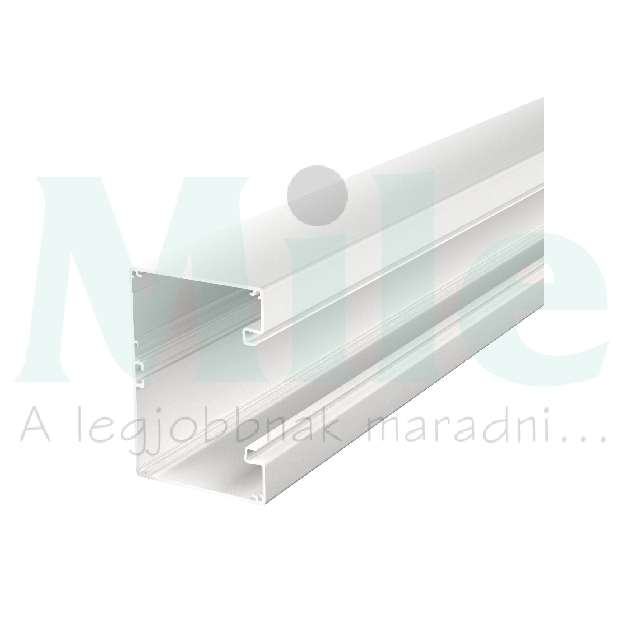 Parapetcsatorna 130mm x 90mm 2000mm alumínium fehér halogénmentes GA-S90130RW OBO-BETTERMANN