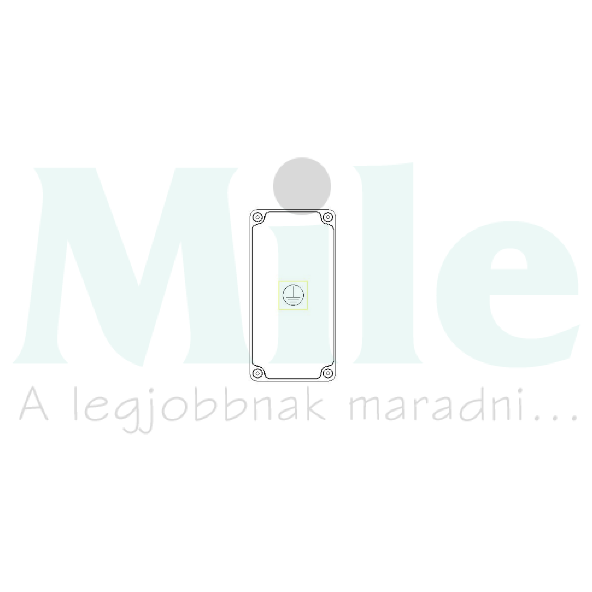 PE-sín fő földelősín modul 150x300mm IP65 tokozatban PVT 1530 FF Csatári Plast