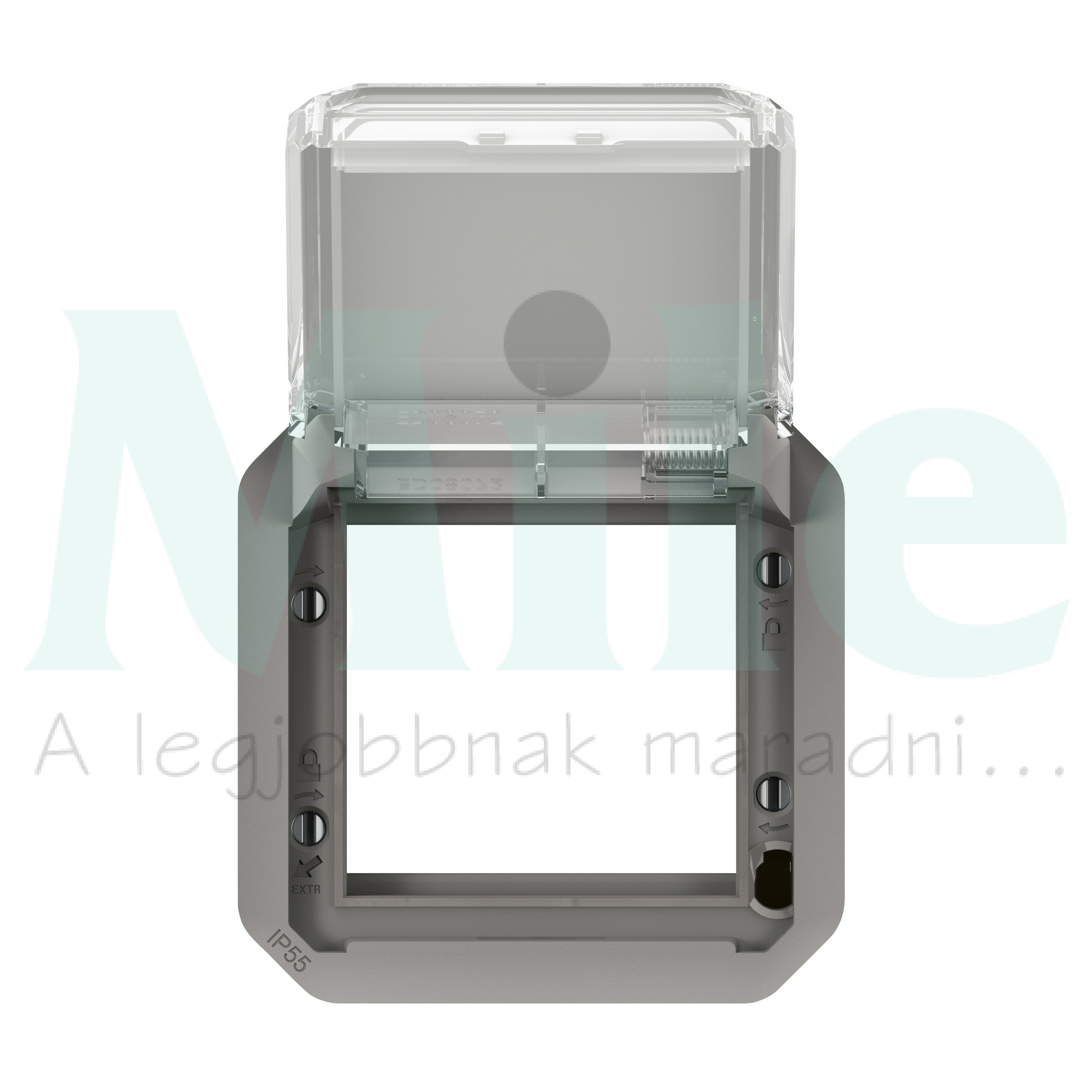 Plexo55 Program Mosaic adapter füstszínű csapófedéllel SQ70/SQ70 szürke LEGRAND