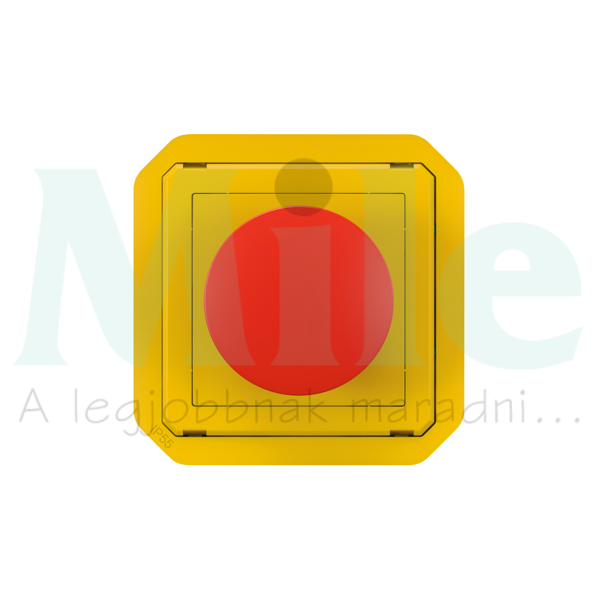 Plexo55 vészgomba nyomófej 1ny piros reteszelt LEGRAND