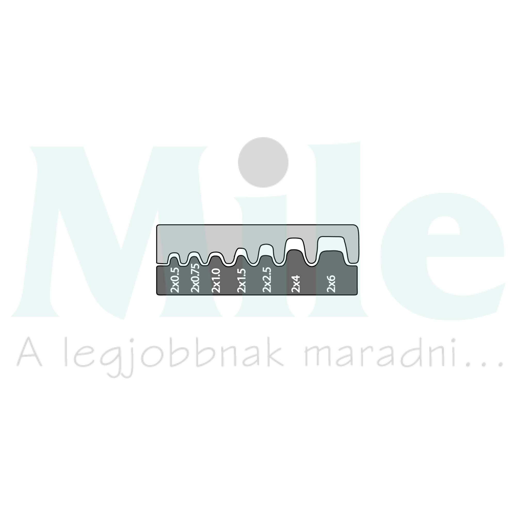 Présbetét iker érvéghüvelyhez érvéghüvely-hez 0,5-6mm2 trapéz-présforma Haupa