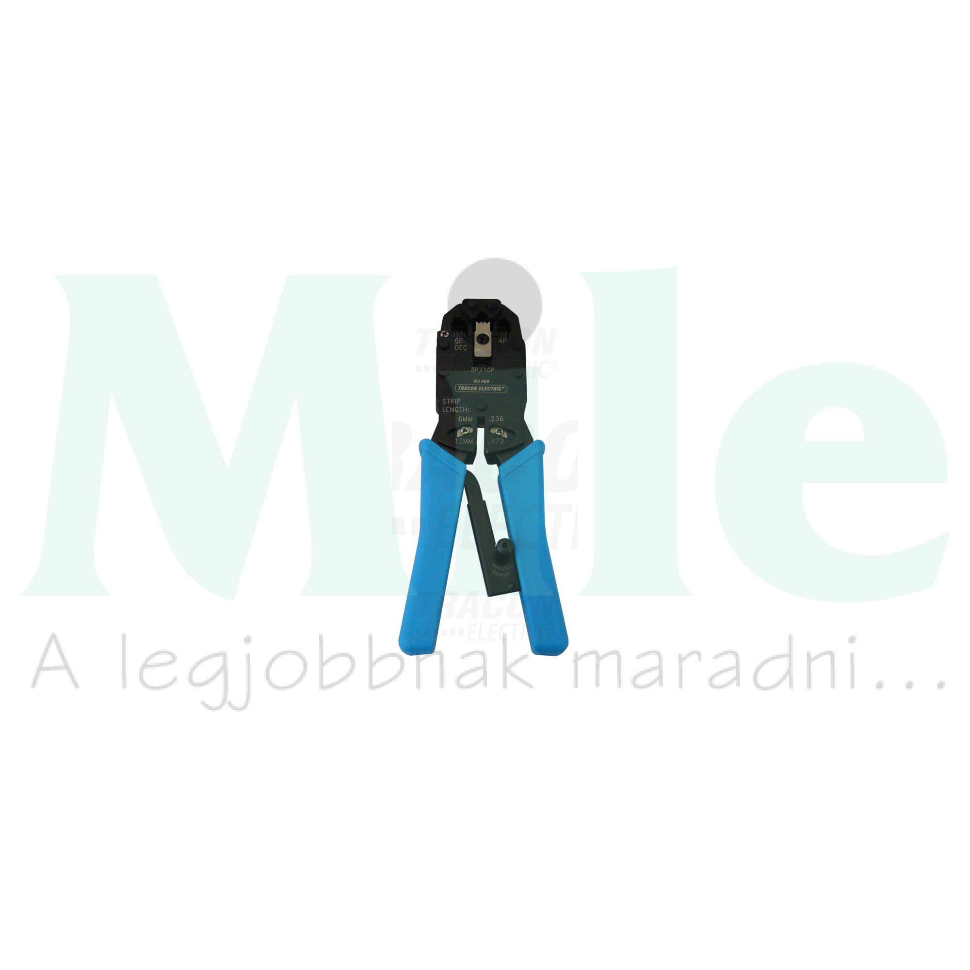 Présfogó 4-6-8-10P telefoncsatlakozóhoz vágóval csupaszolással TRACON